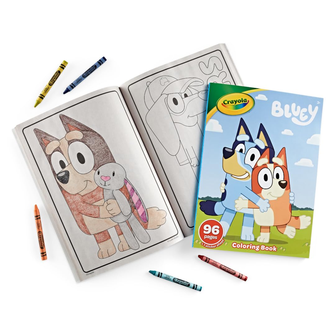 CRAYOLA Bluey Colouring Book - 96 Pages of Colouring Fun | Ages 3+ 3