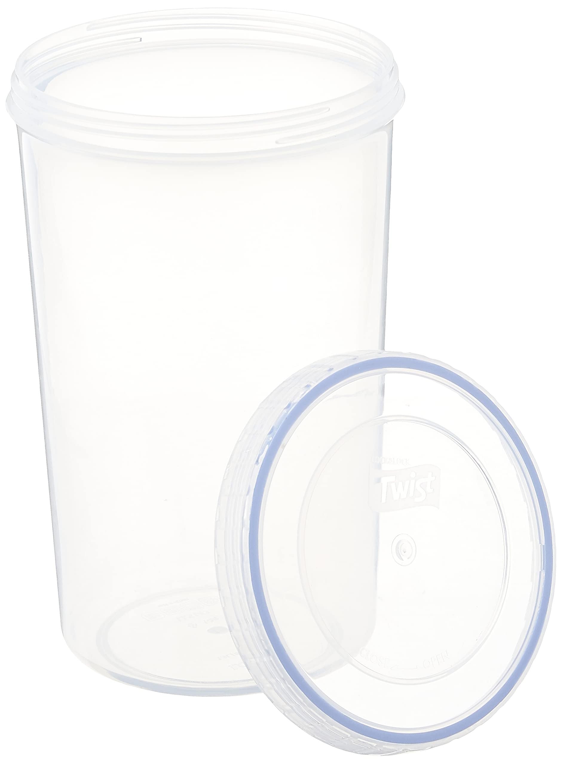 LocknLock Round 1.9L Food Storage Container - Airtight, Watertight, Microwave & Dishwasher Safe | 127x206mm 5