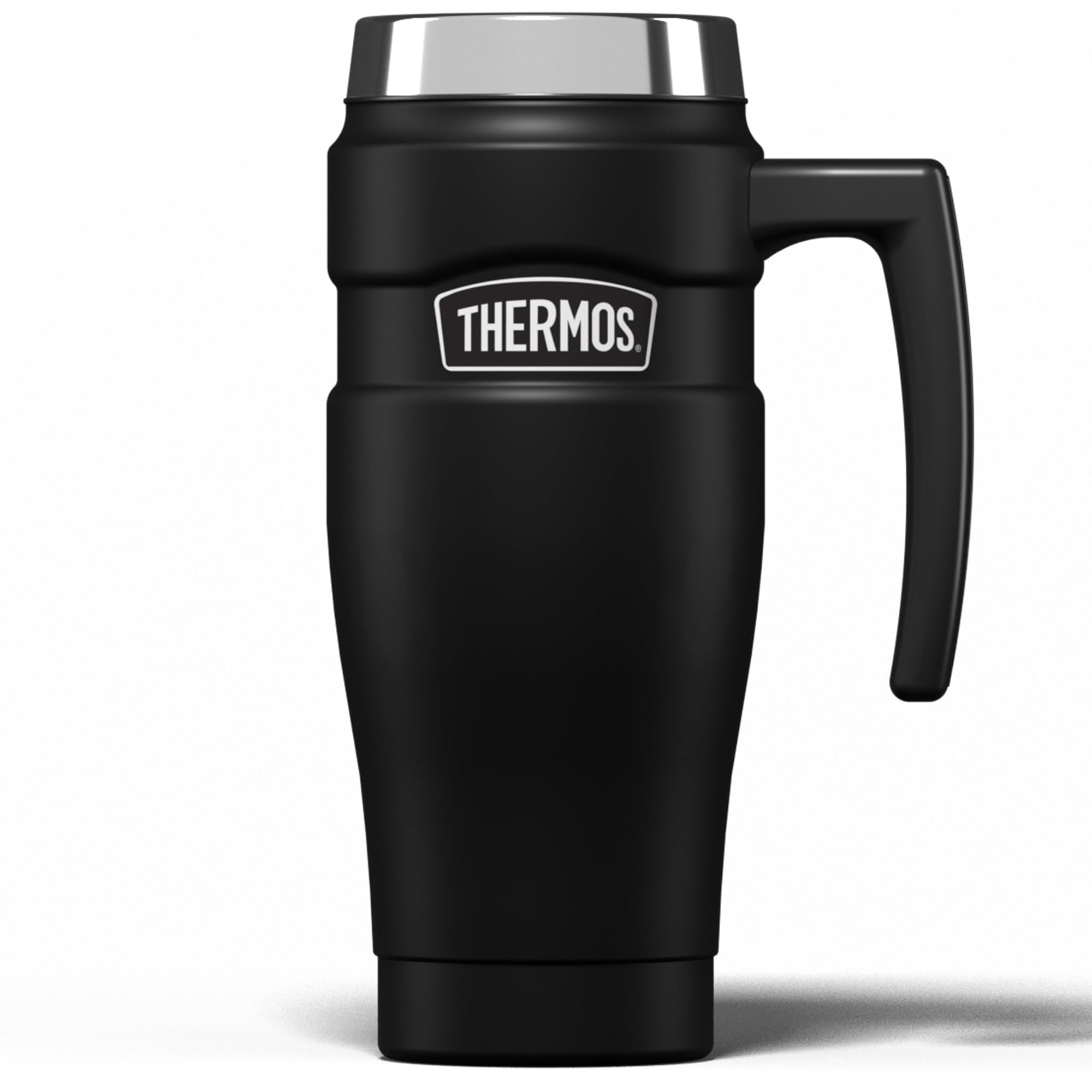 Thermos Stainless King Travel Mug - 470 ml, Matt Black | Hot 7 Hrs, Cold 18 Hrs