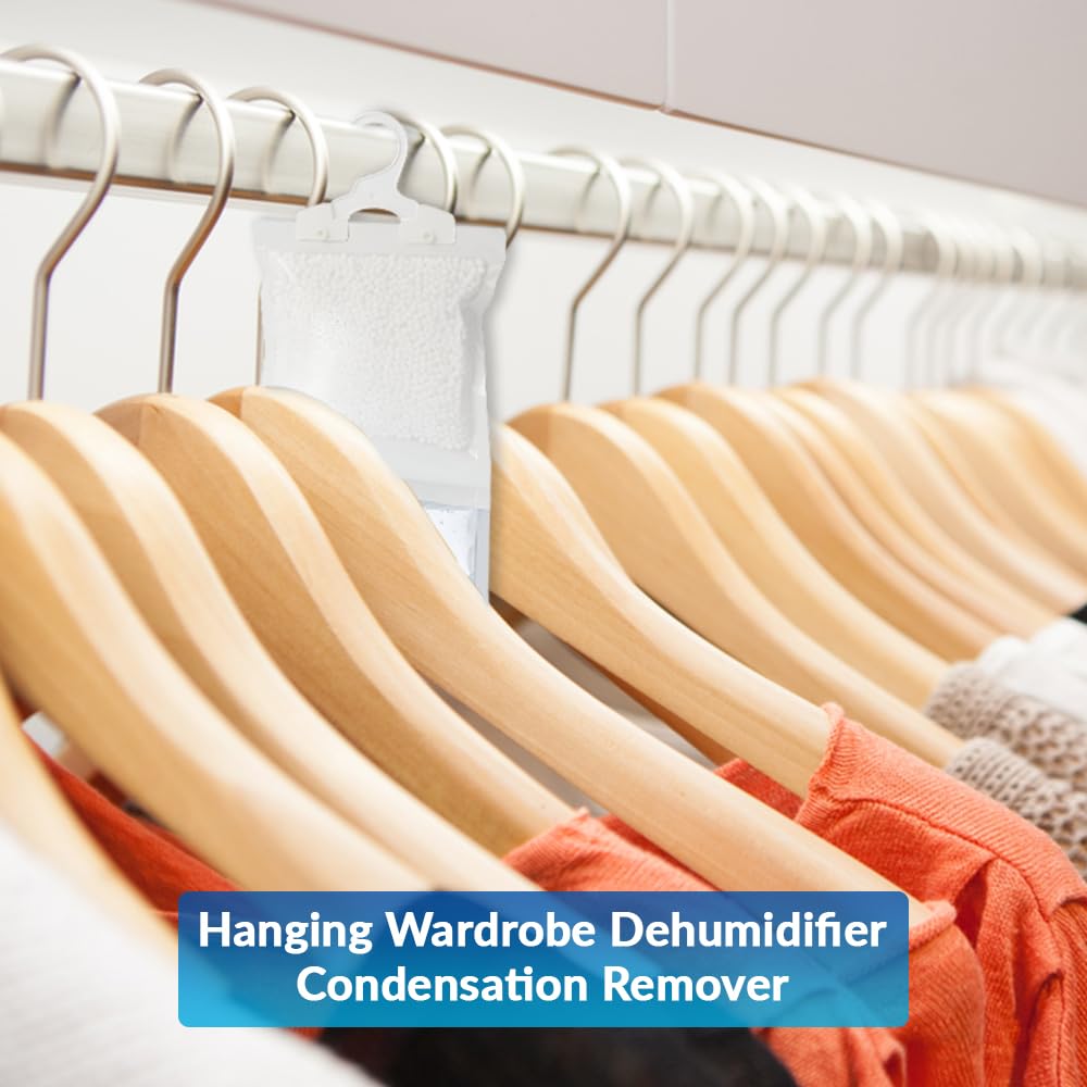 1ABOVE Hanging Wardrobe Dehumidifier - 5 Pack Condensation Remover for Rooms & Cars | Absorbs 3x Weight 3