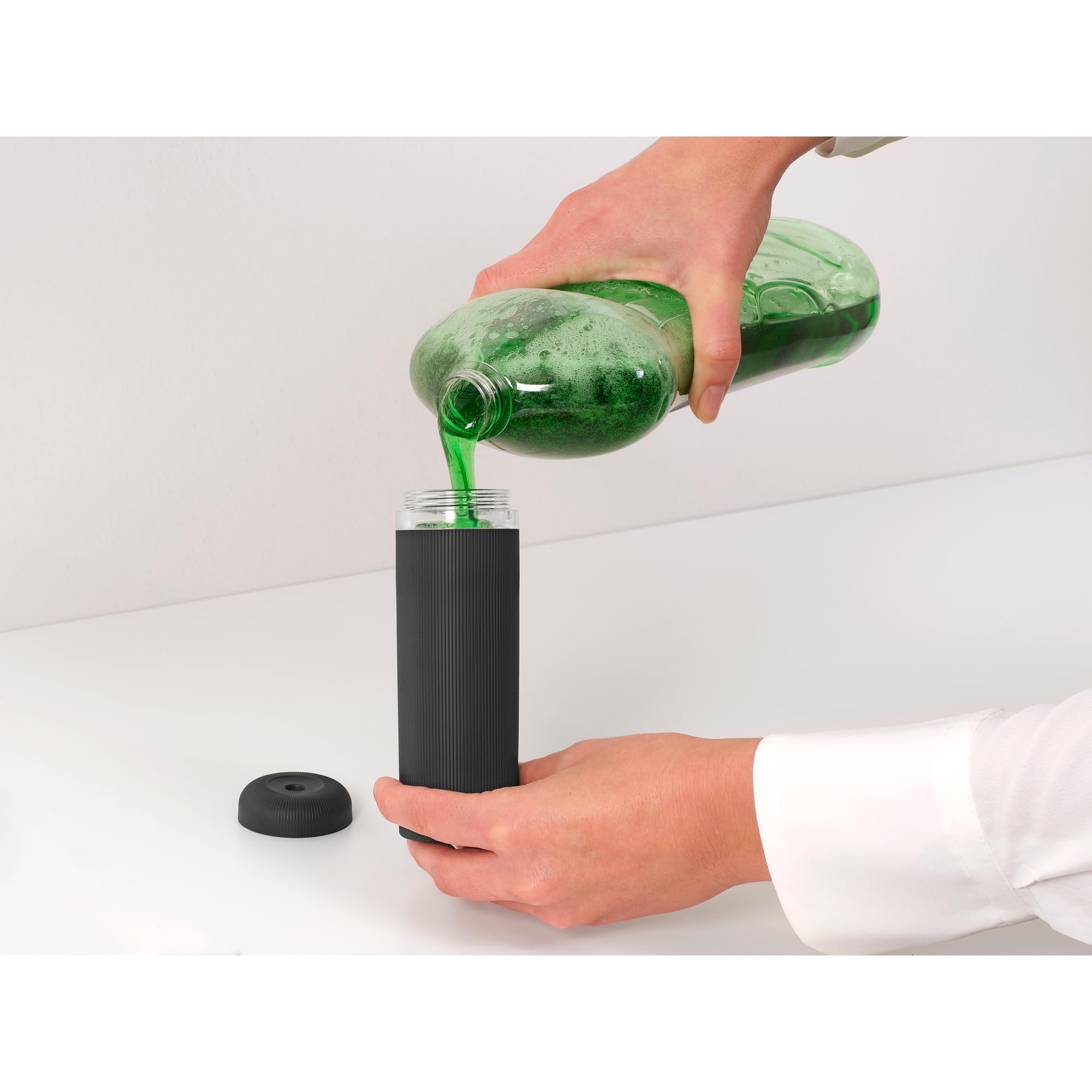 Brabantia SinkStyle Soap Squeezer - 200ml Capacity | Non-Drip | Dark Grey 7