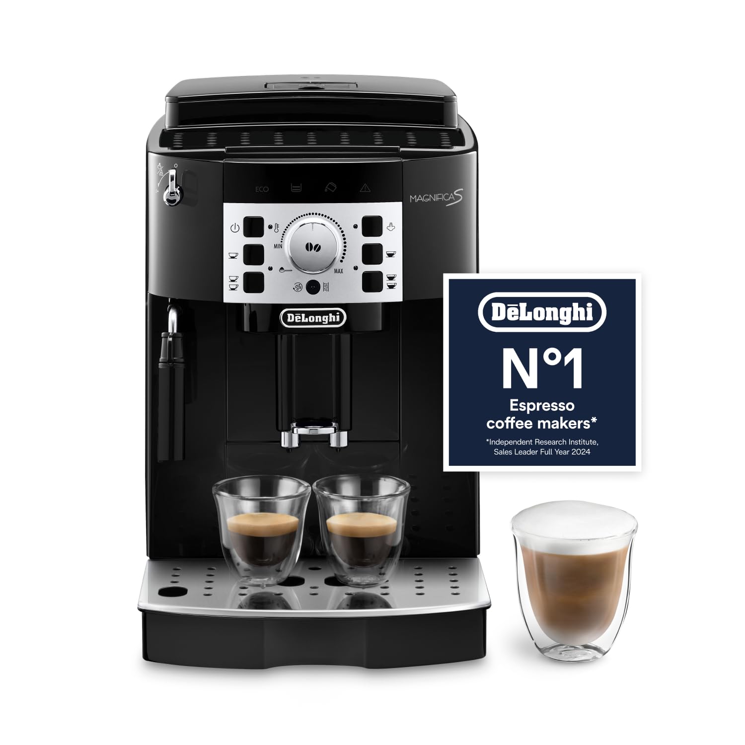 De'Longhi Magnifica S Bean-to-Cup Coffee Machine - ECAM22.110.B | Integrated Grinder | Milk Frother 1