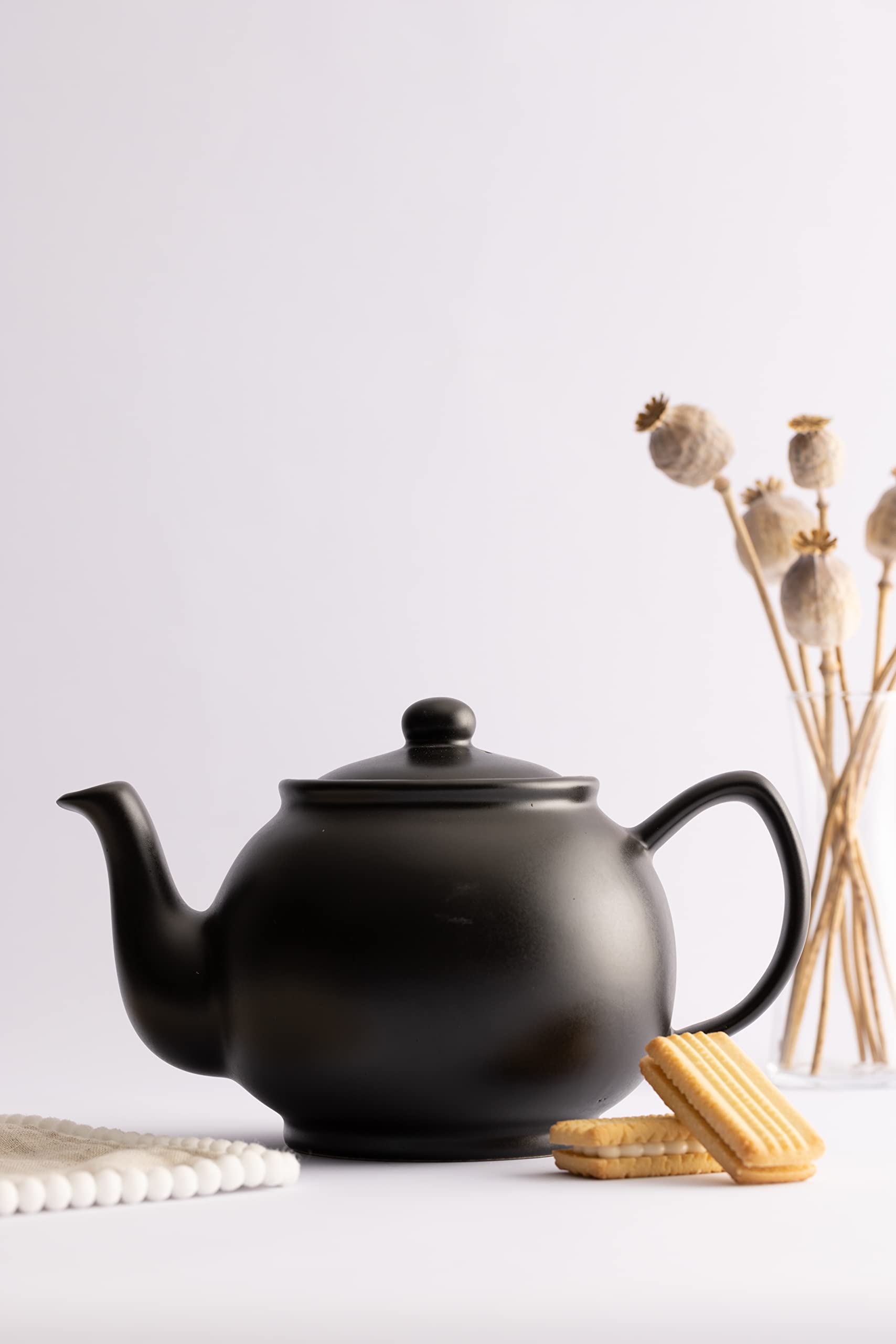 Price & Kensington Black Stoneware Teapot - 6 Cup Capacity | Dishwasher Safe | 1100 ml 4