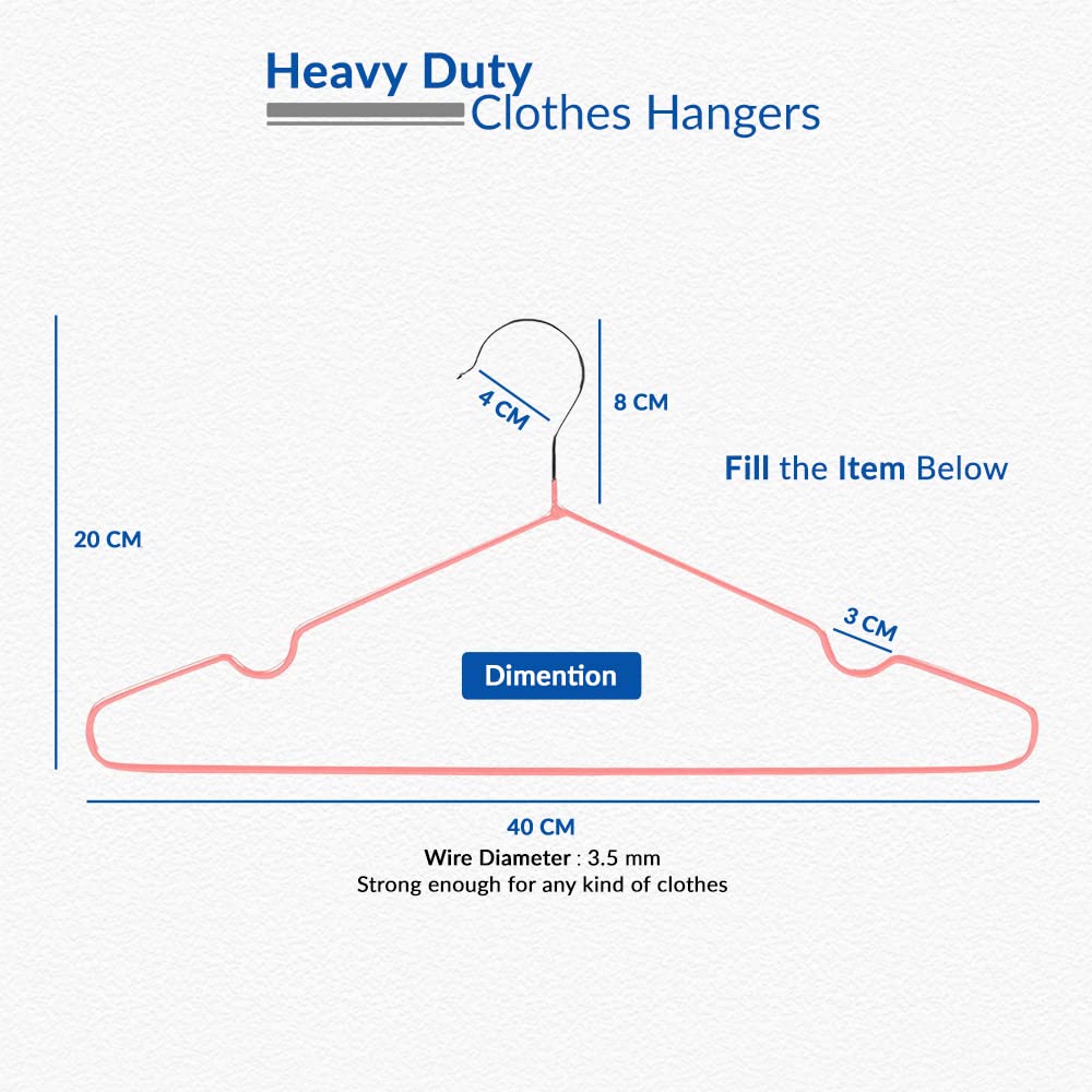 1ABOVE Premium Rubber Coated Metal Coat Hangers - 25 Pack | Heavy Duty, Space Saving, Anti-Slip 4