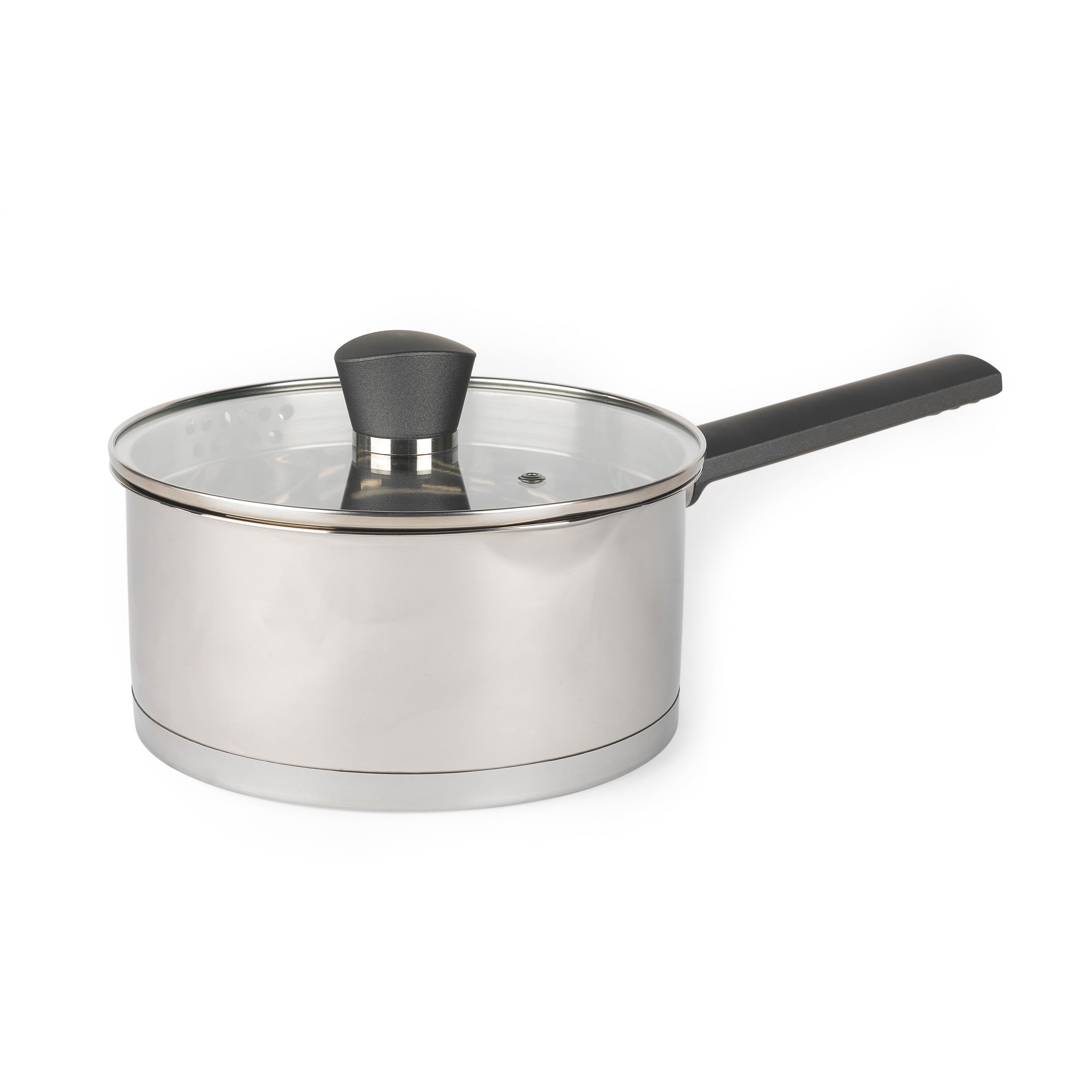 Russell Hobbs Excellence Collection 20 cm Stainless Steel Saucepan with Lid | Induction Compatible | Pouring Lip 1