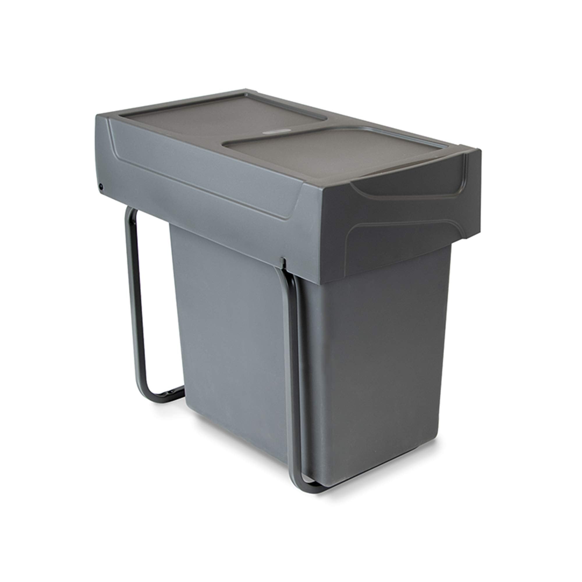 Emuca Under Counter Waste Container - 20L Capacity | Steel & Plastic | Anthracite Grey 5
