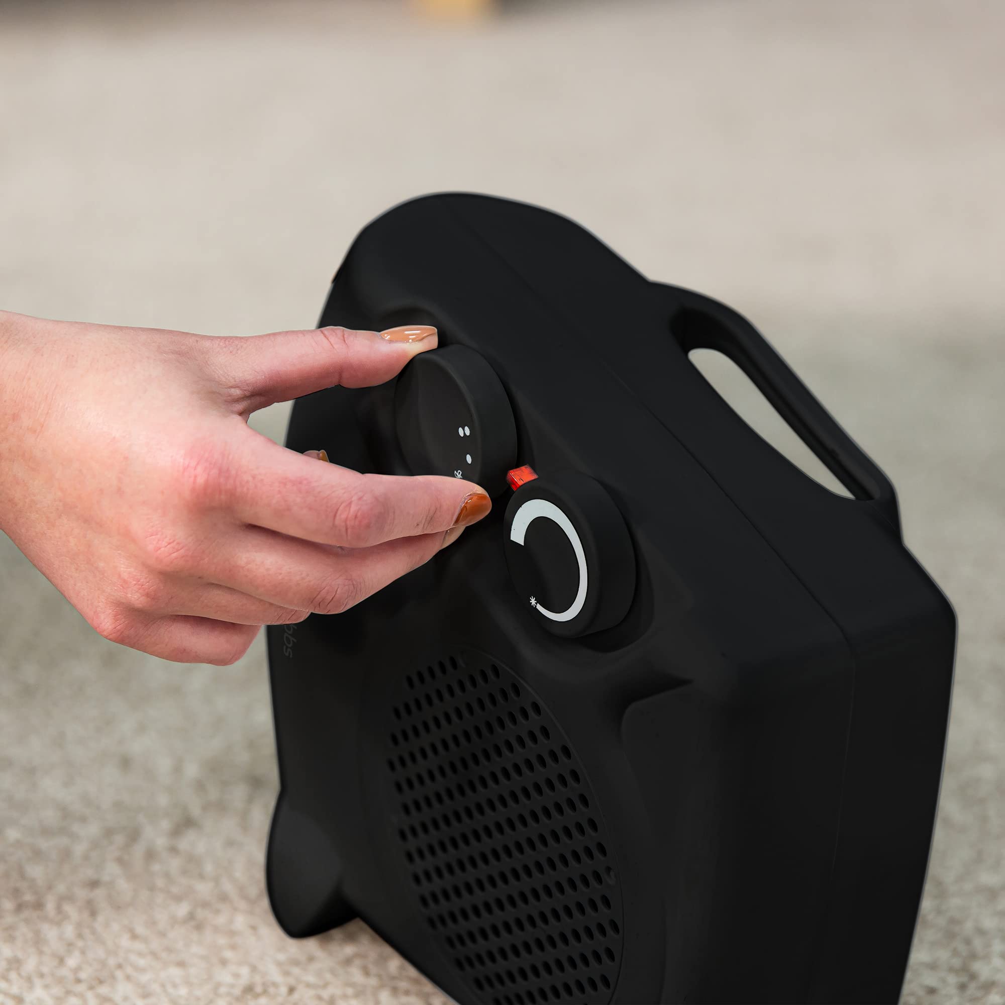 Russell Hobbs RHFH1005B 2000W Portable Electric Fan Heater | 2 Heat Settings | Up to 20m² Room Size 4