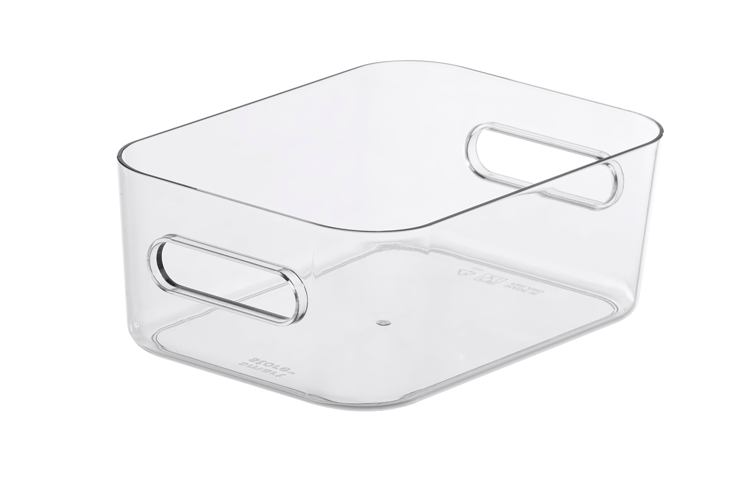 SmartStore Compact Clear Storage Box S - Small Fridge & Kitchen Organizer | 1.5L Capacity | Transparent 1
