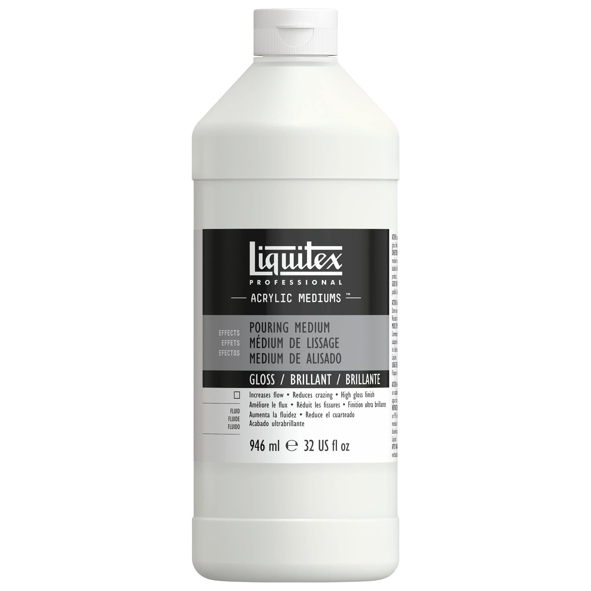 Liquitex Professional Acrylic Pouring Effects Medium | 946 ml Gloss Finish | Non-Toxic 1
