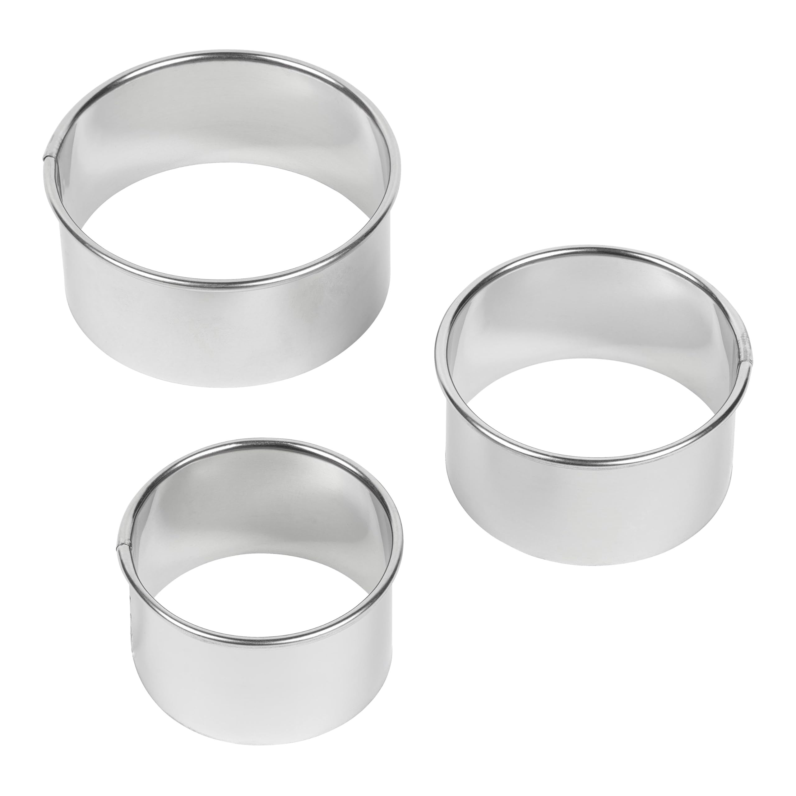 Tala Stainless Steel Pastry Cutters - Set of 3 Round Cutters for Cookies & Biscuits 3