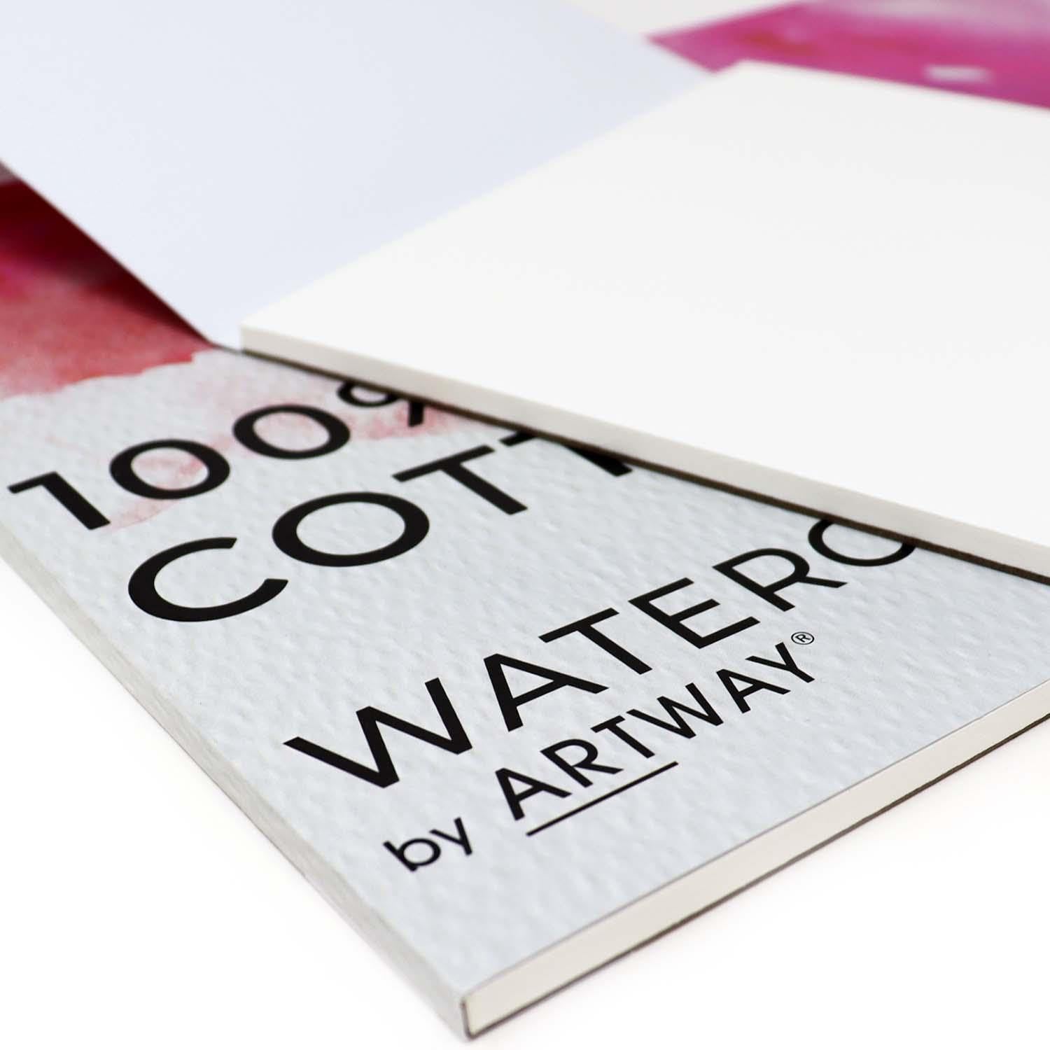 Artway A4 Watercolour Pad - Cold Pressed 300gsm 100% Cotton Paper | 12 Sheets 4