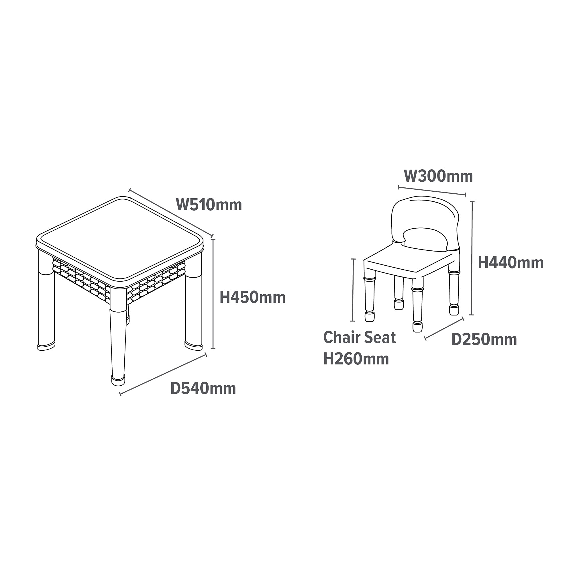 Liberty House Toys Kids 5-in-1 Activity Table and 2 Chairs Set | Reversible Top | Storage Base 7