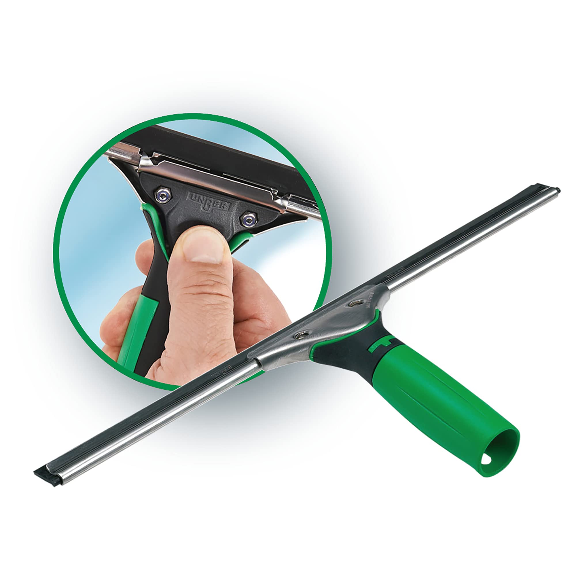 Unger ErgoTec Window Squeegee 79001 - 45cm Stainless Steel Channel | Ergonomic Grip 6