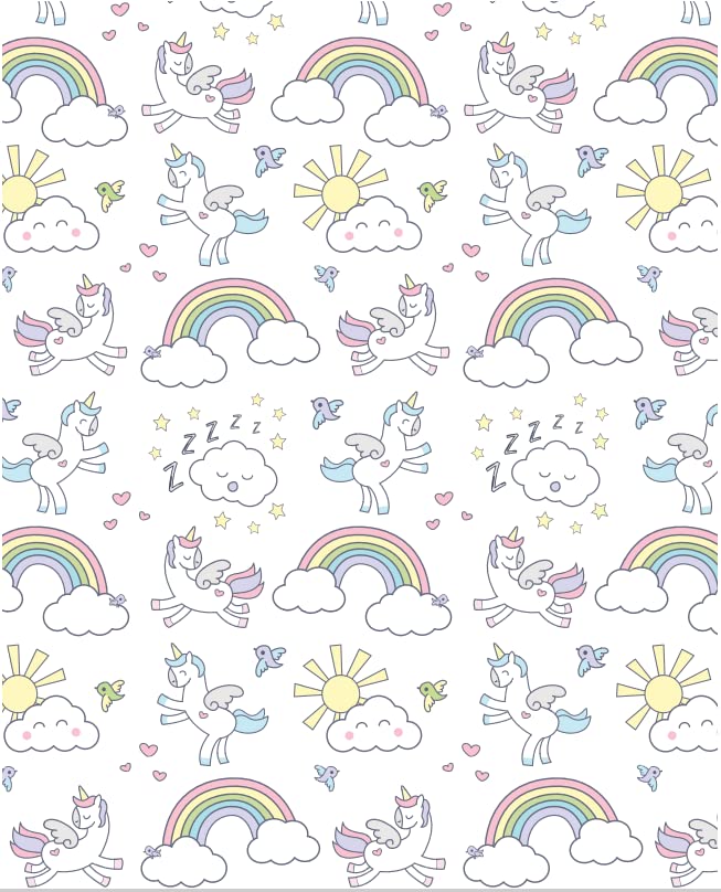 Zappi Co Unicorn Toddler Bed Duvet Cover Set - 2 Piece Polycotton Blend | 150x120cm 4