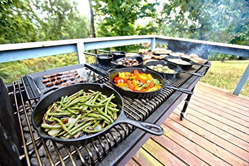 Lodge Cast Iron Rectangular Griddle - 10.5 Inch | Pre-Seasoned | Natural Non-Stick 10