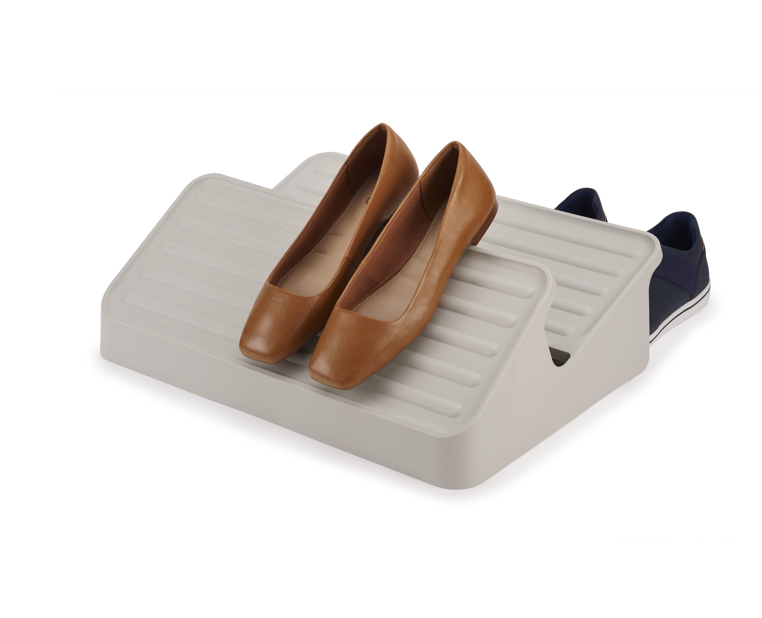 Joseph Joseph Shoe-In - 2-Tier Space-saving Shoe Rack Organiser | Holds up to Six Pairs 1