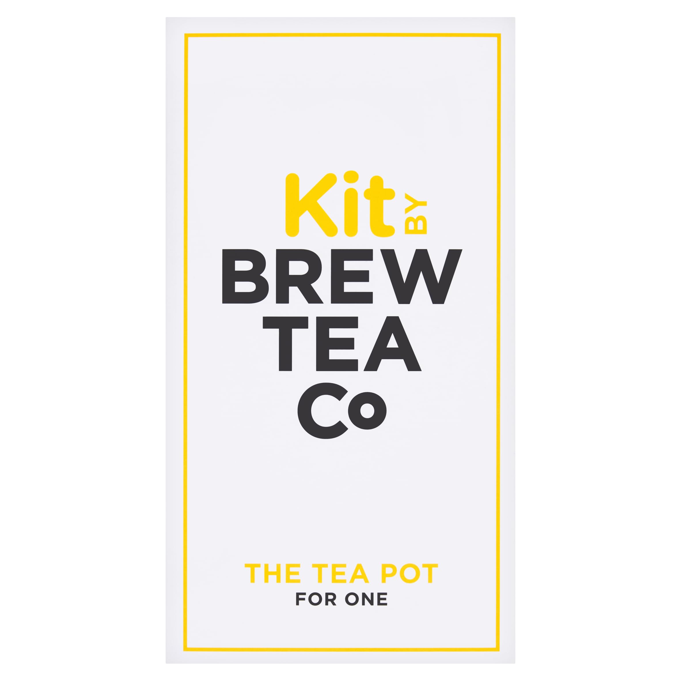 Brew Tea Co Yellow Glass Teapot - Single Serve 400ml | Borosilicate Glass 1