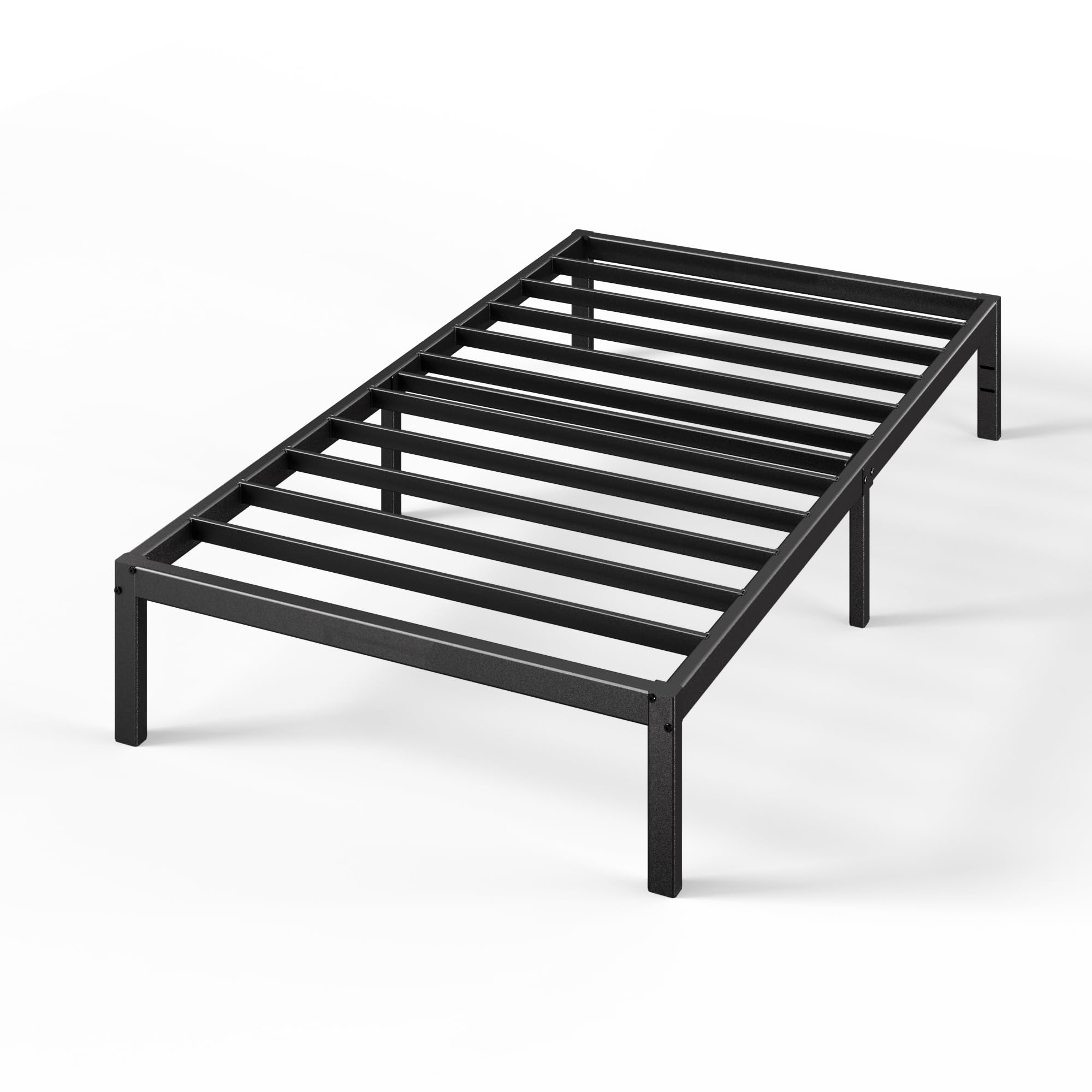Zinus Elias Single Bed Frame - Black Alloy Steel | 190x90cm | 350 lbs Capacity 7