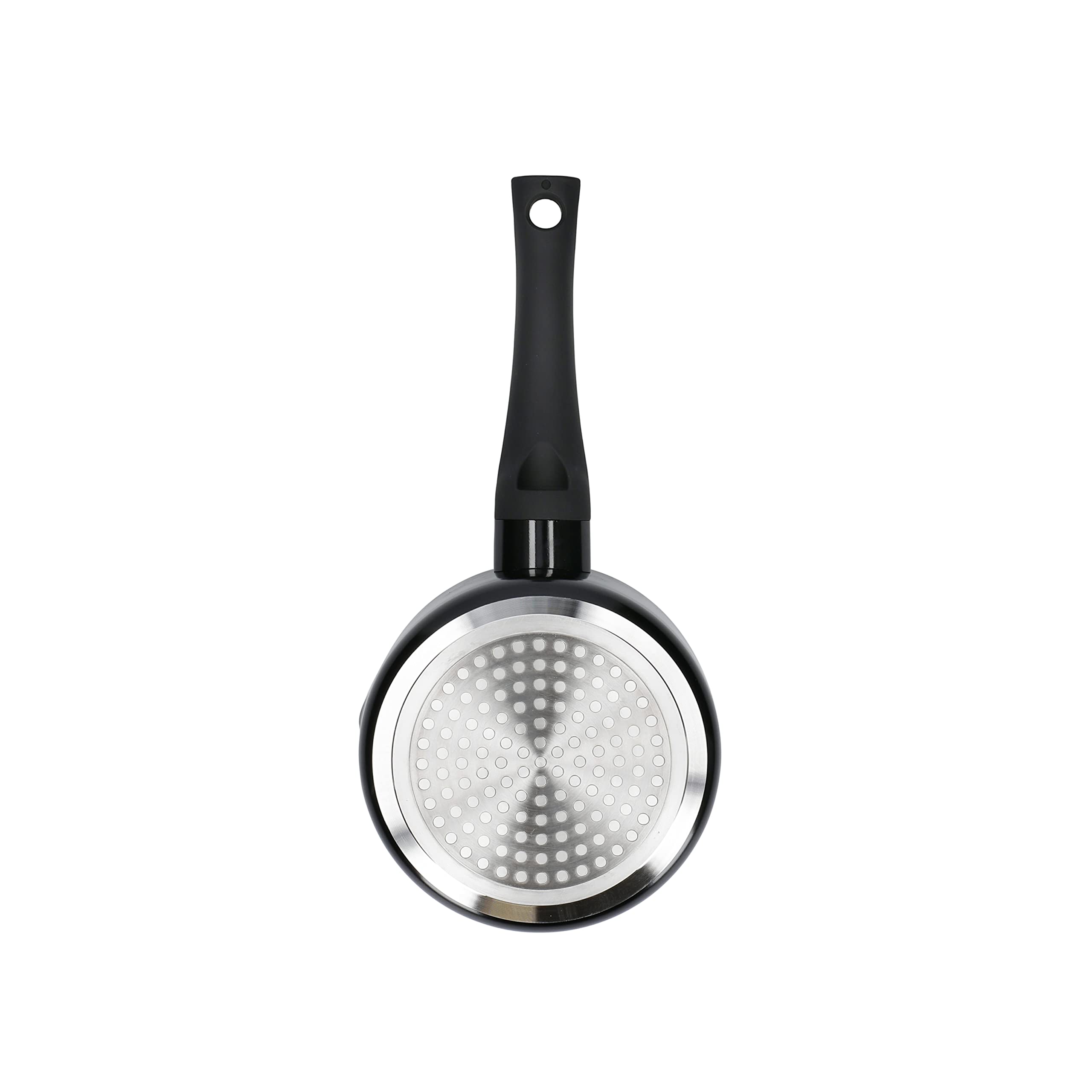 MasterClass Non-Stick Ceramic Eco Milk Pan - 14cm Aluminium, Black | Induction Compatible 6