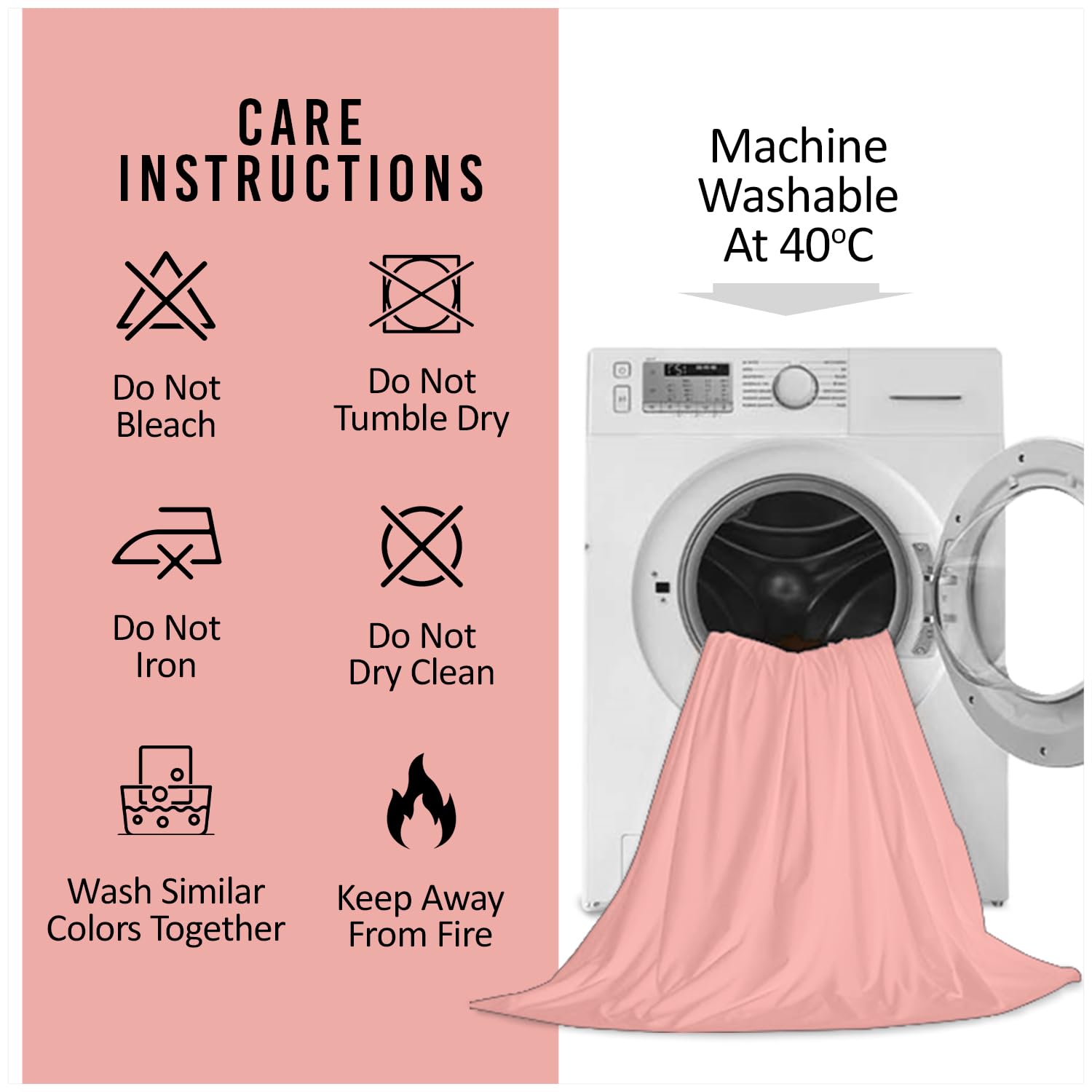 Super Dreamer Microfiber Fitted Sheet - Double Size, Pink, 100% Polyester 7