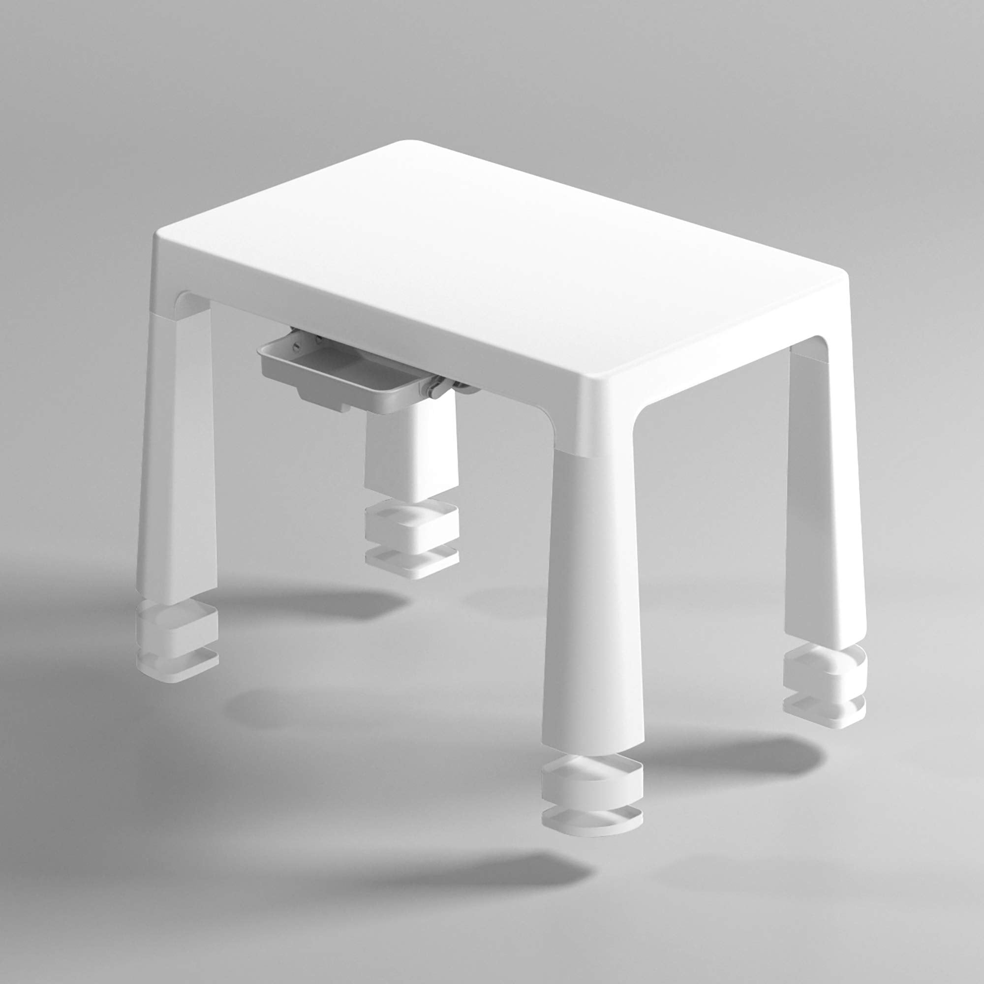 Liberty House Toys Kids Height Adjustable Table and 2 Chairs Set | White/Grey | Ages 1-8 6