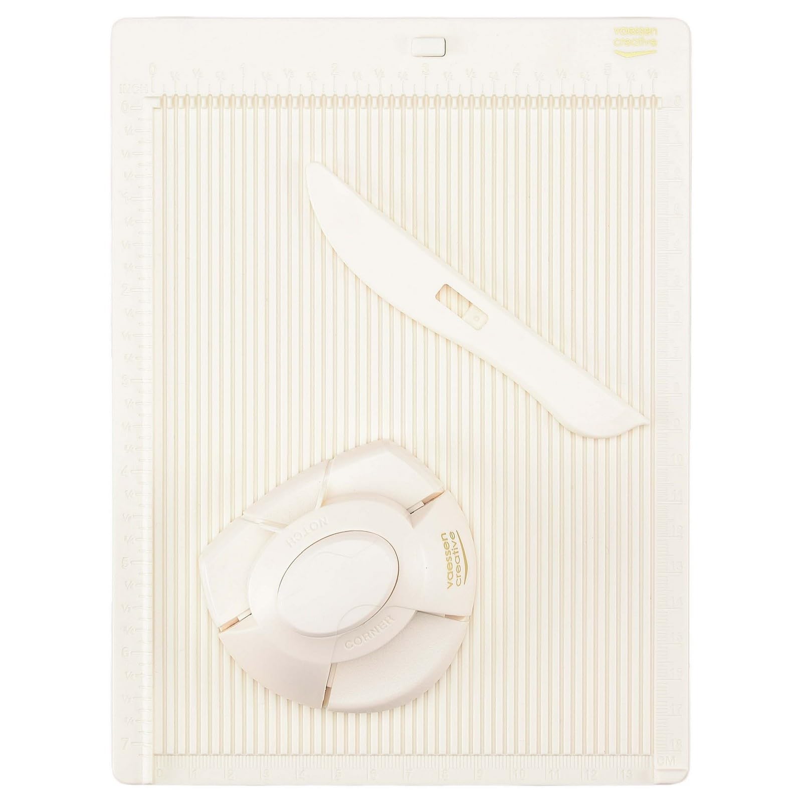 Vaessen Creative Card and Envelope Maker - Scoring, Punching, and Folding Tool Kit | Grey