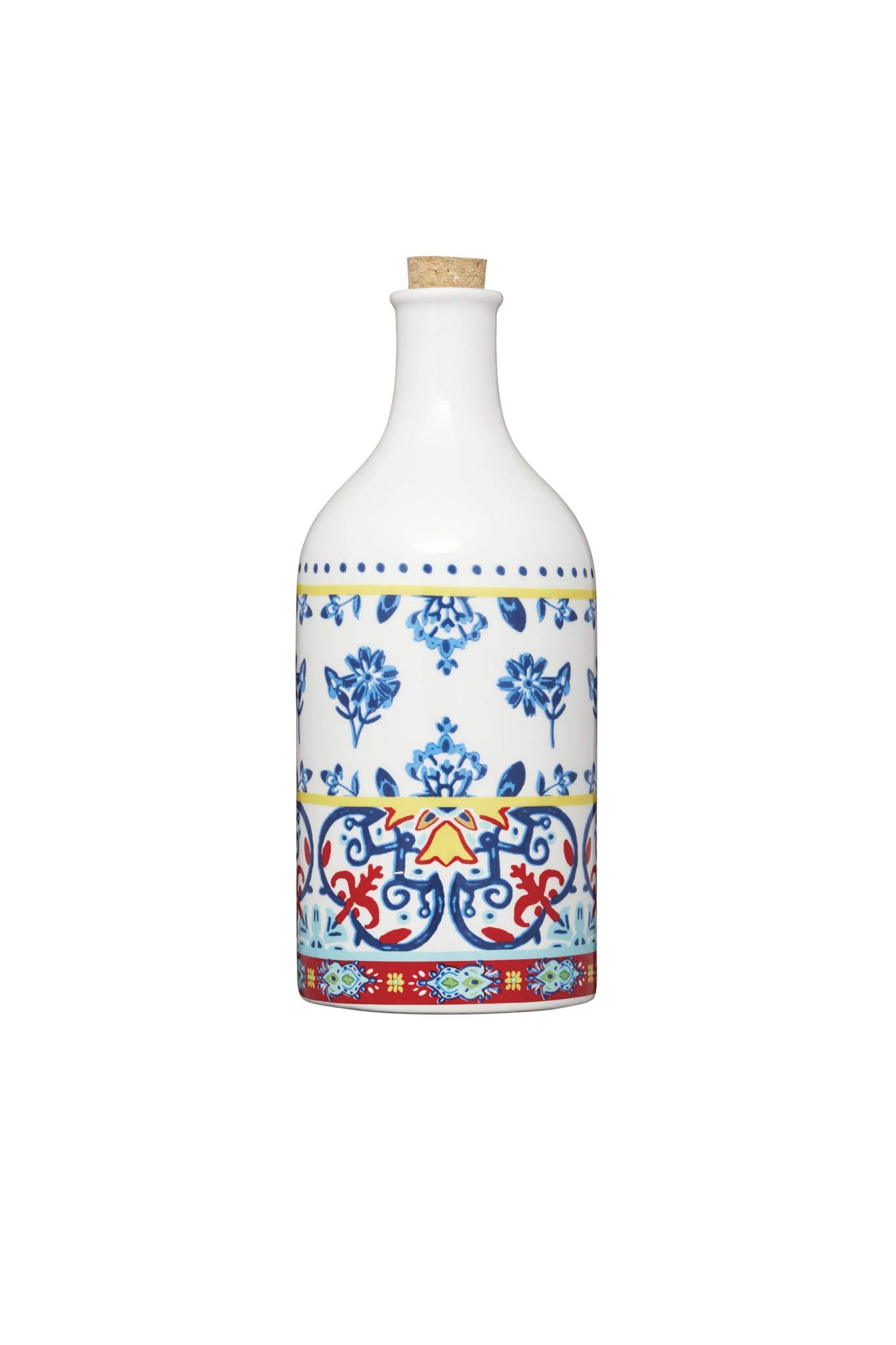 KitchenCraft World of Flavours Ceramic Oil & Vinegar Bottle Set | 500ml Capacity | Multicolour 2
