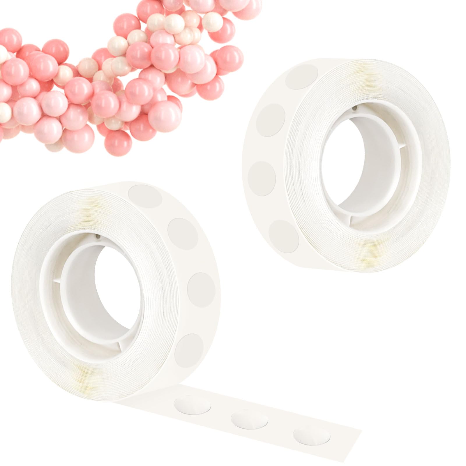 MOXYOY 620 Pcs Balloon Glue Dots - Removable Double Sided Adhesive for Crafts & Party Decor 1