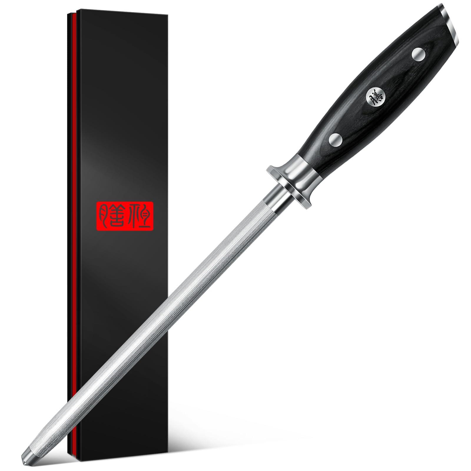 SHAN ZU Honing Steel 20CM Japanese Knife Sharpening Steel High Carbon Sharpening Rod