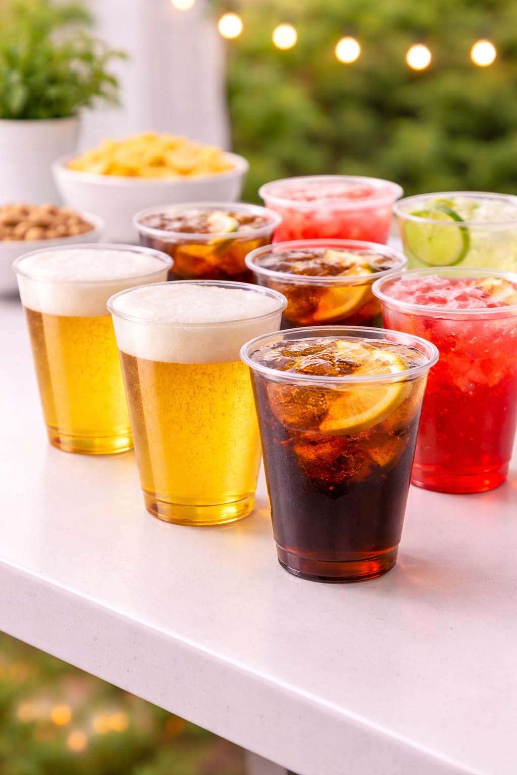 1ABOVE Half Pint Plastic Beer Glasses - 50 Pack, 330ml Capacity, Heavy Duty Transparent Tumblers 9