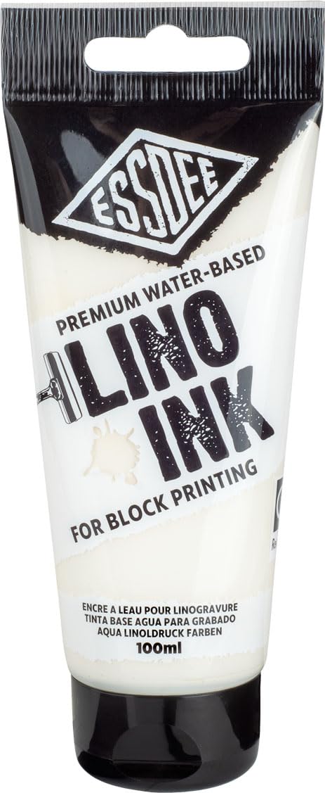 ESSDEE Premium Block Printing Ink - White | Water-Based | 100ml 1