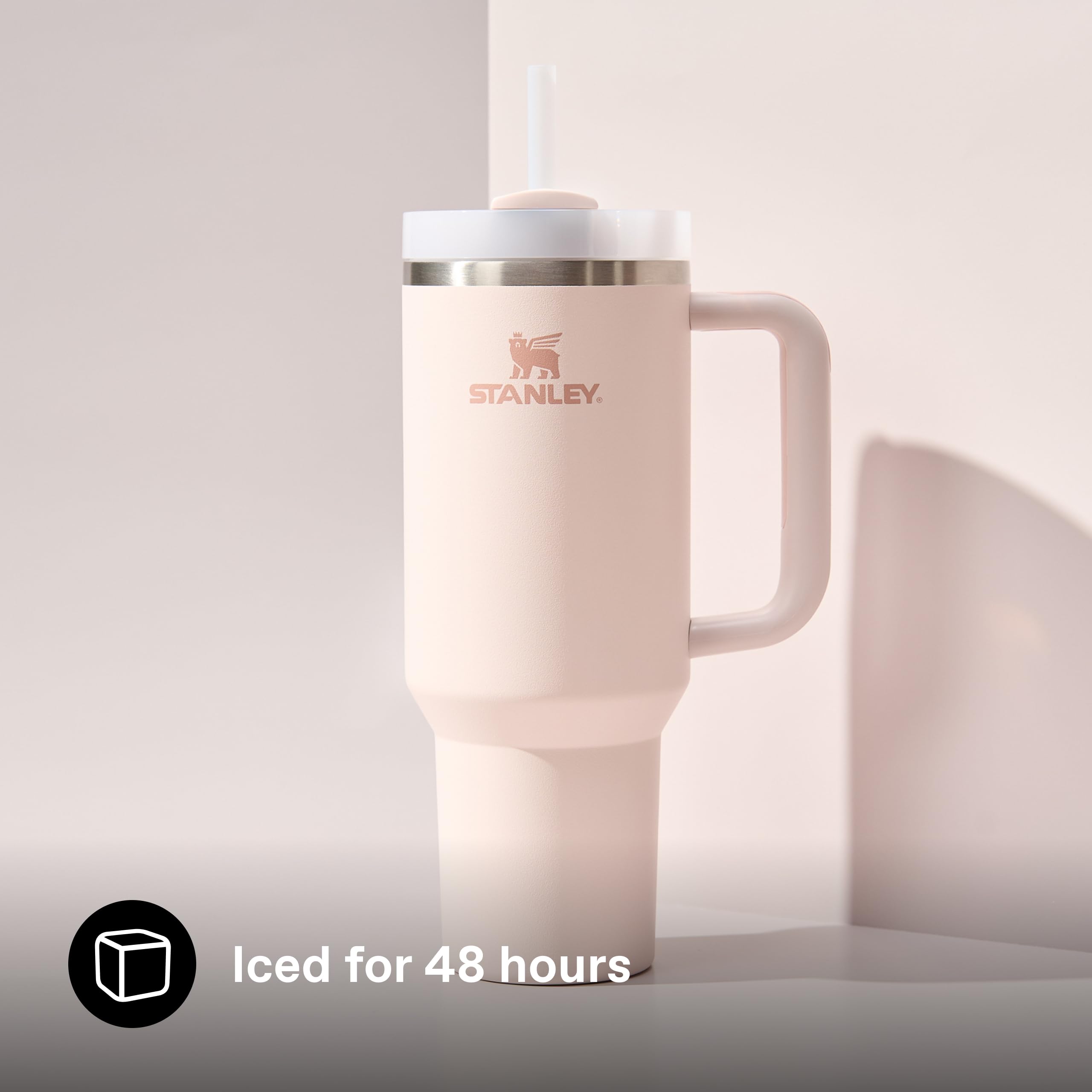 STANLEY 1913 Quencher H2.0 Flowstate Tumbler 1.2L Rose Quartz | Cold 11 Hrs, Ice 2 Days | Stainless Steel 4
