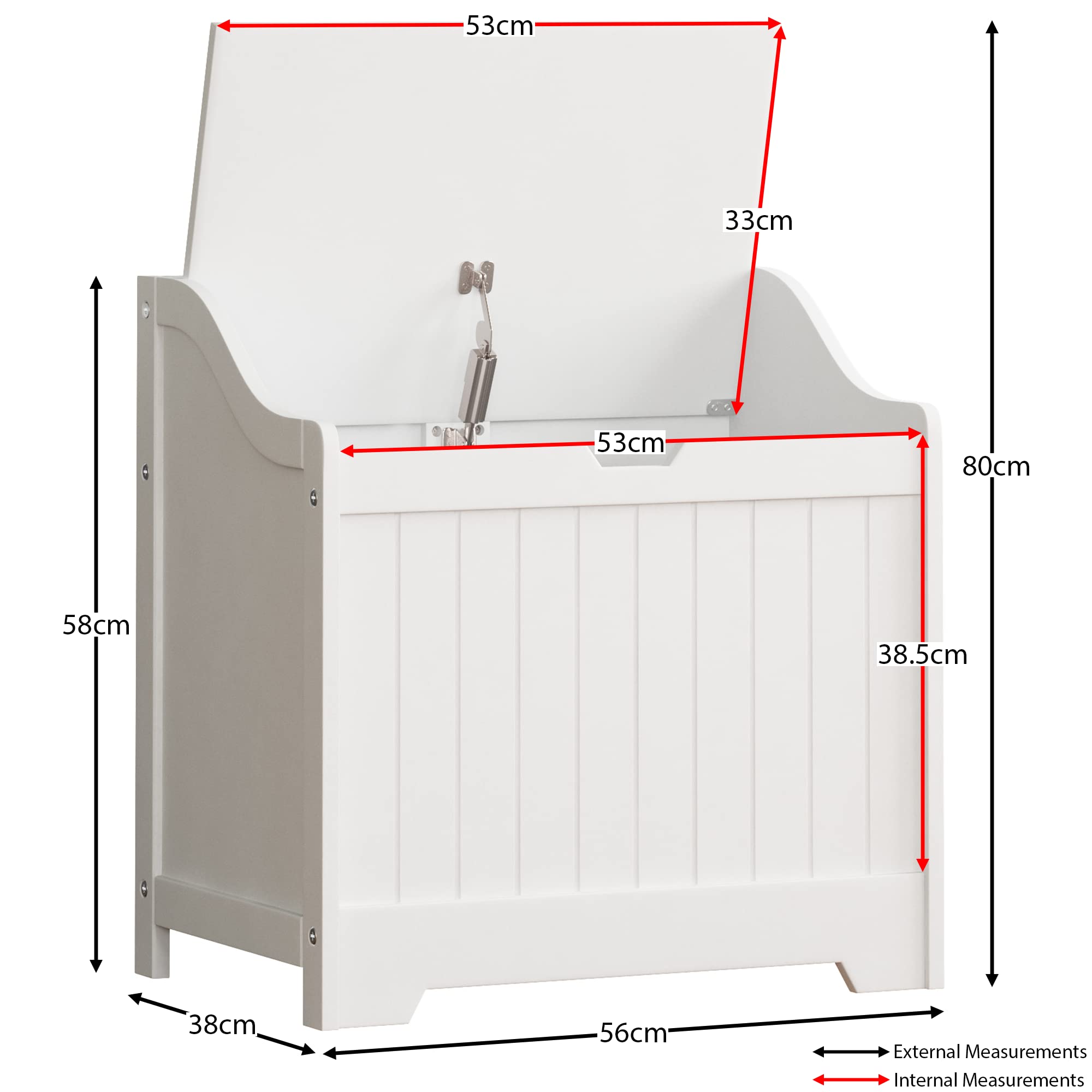 Bath Vida Priano Wooden Wall Cabinet - White Finish | MDF Construction | Versatile Storage