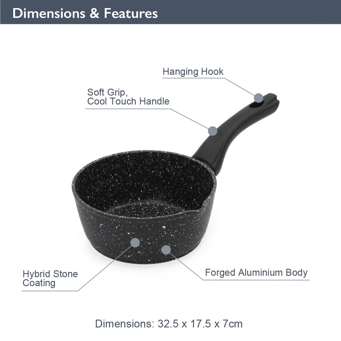 Blackmoor 66120 Classic 16cm Milk Pan | Non-Stick Coating | Induction Compatible 6