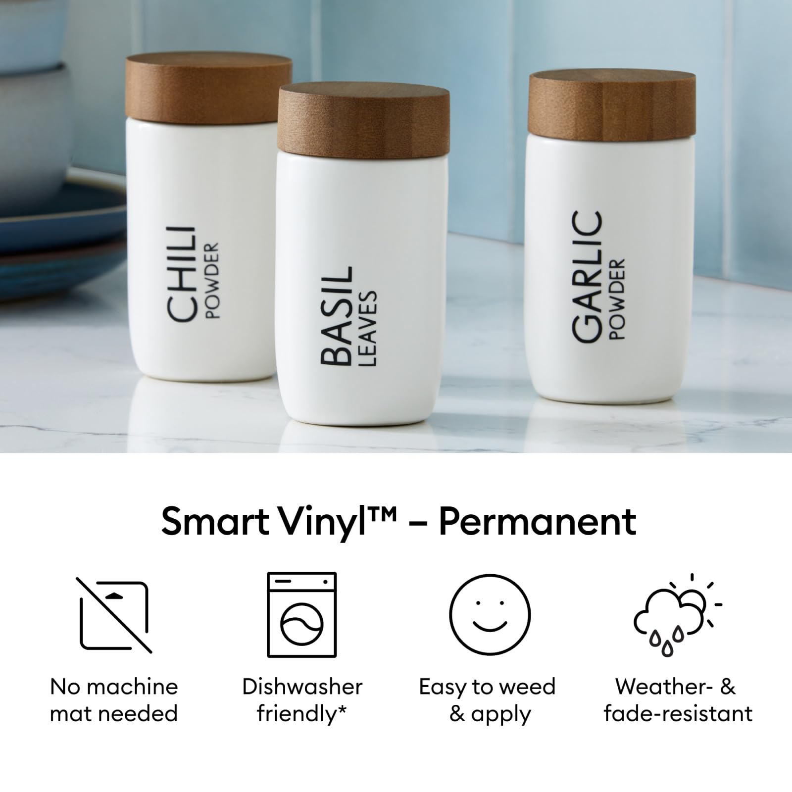 Cricut Smart Permanent Adhesive Vinyl - White | 13 in x 5 ft Roll | No Mat Needed 2