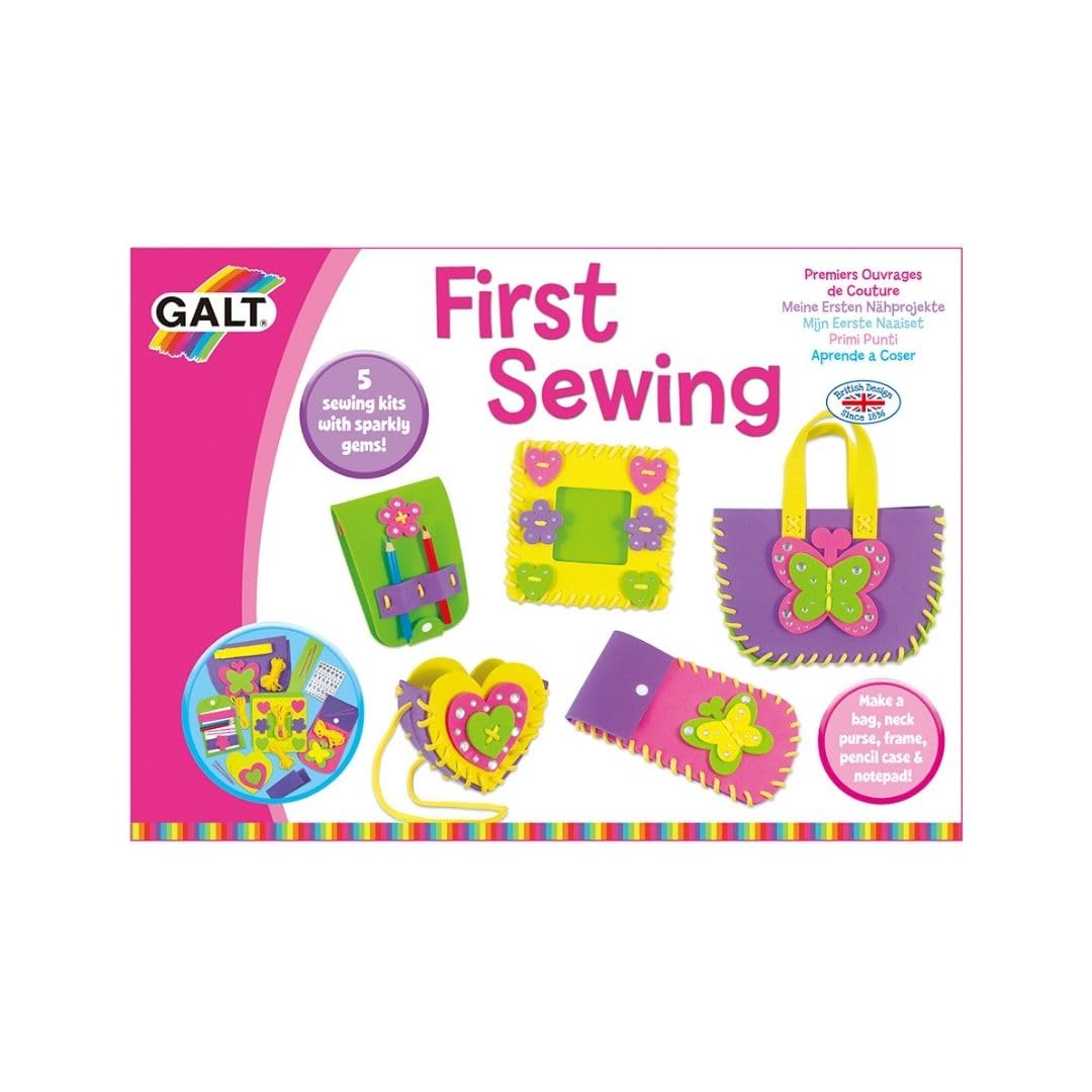 Galt First Sewing Kids Craft Kit A4085G - Foam Projects for Ages 5+ | Includes 5 Kits & Guide 6
