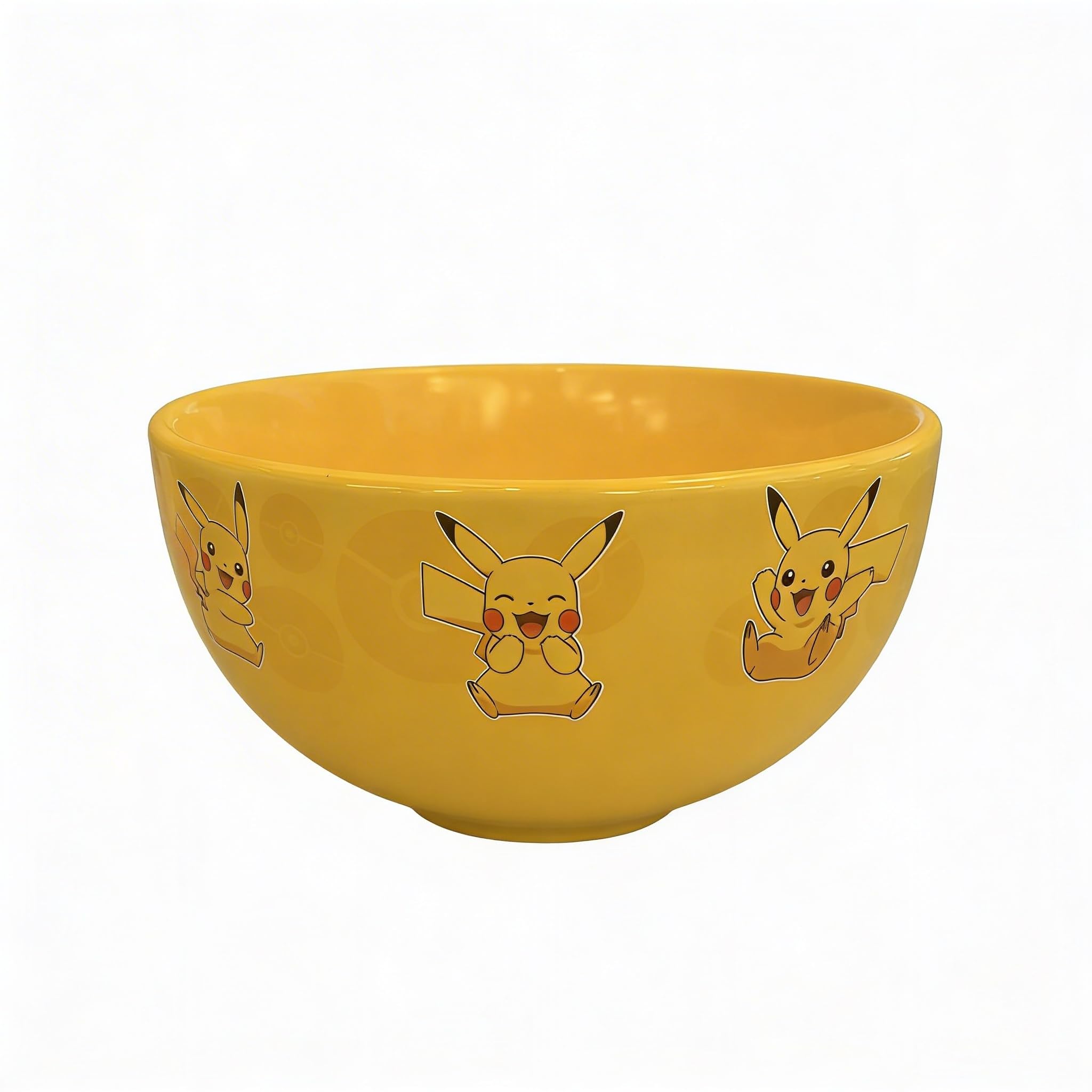 HOX Pokemon Pikachu Ceramic Soup & Cereal Bowl | Durable, Yellow, 14 x 7 cm 1