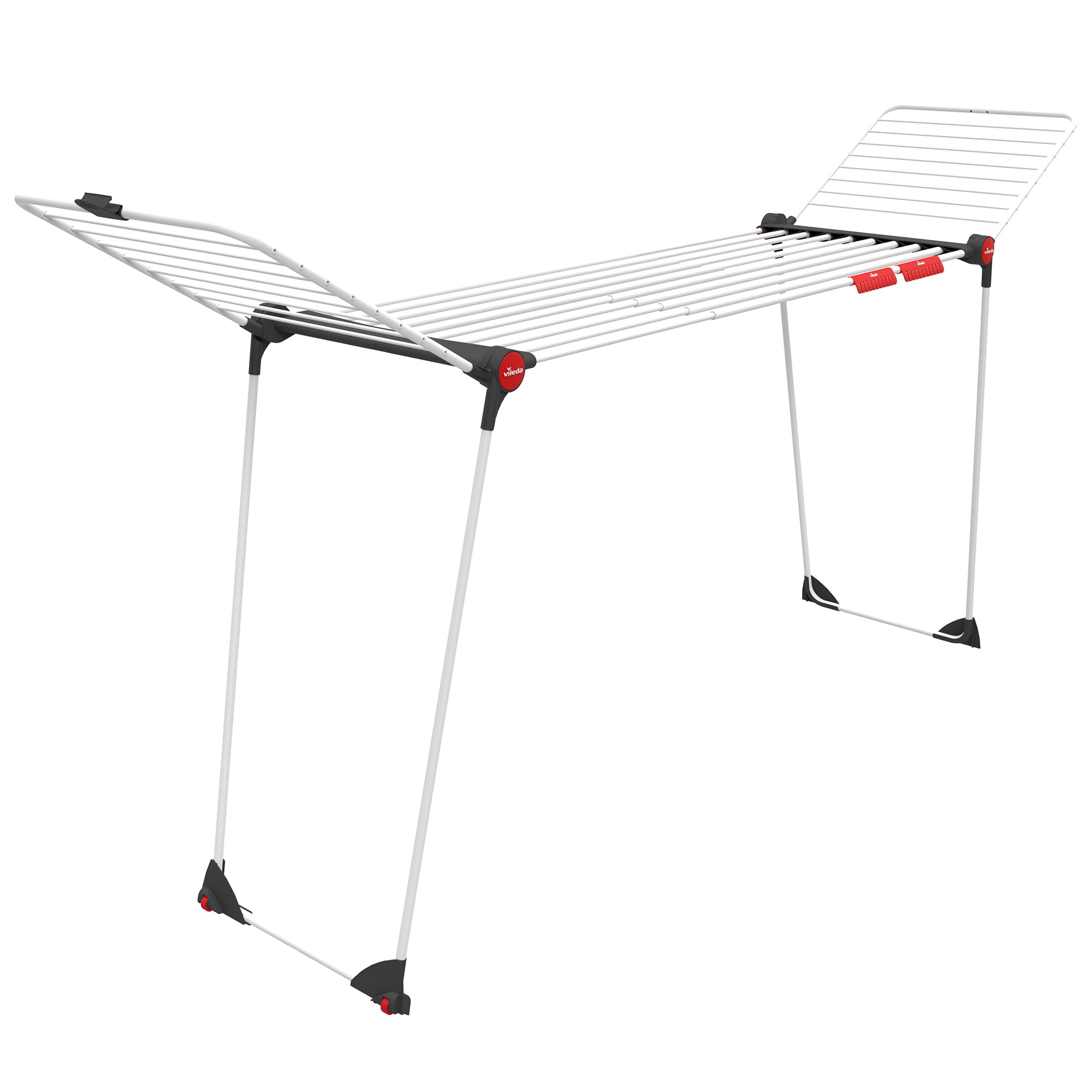 Vileda Infinity Flex Plus Standing Clothes Drying Rack | Extendable up to 2m | Alloy Steel | White 1