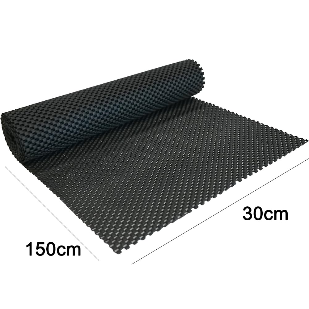 Armo Home Multipurpose Non-Slip PVC Rug Pad Mat - Black | 150cm x 30cm Trim-to-Fit 2