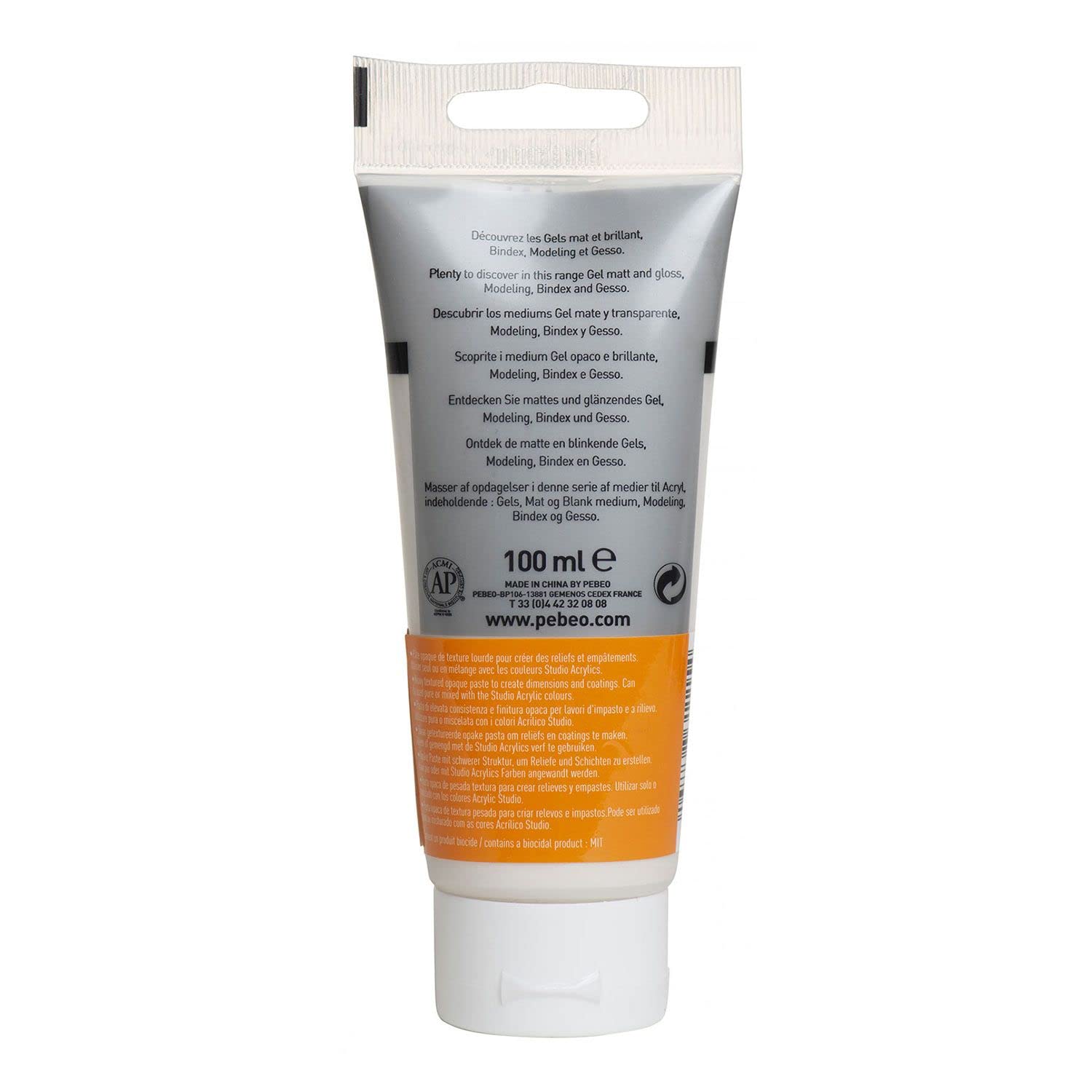 PEBEO Studio Acrylics High Viscosity Modeling Paste - White, 100 ml, Air Drying 3