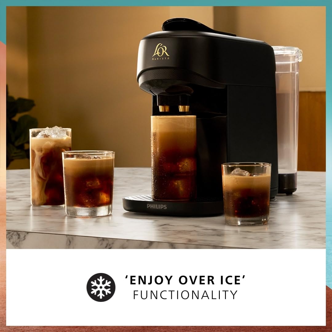 Philips L’OR BARISTA Absolu Capsule Coffee Machine - 19 Bar, Dual Capsule, Satin White 5