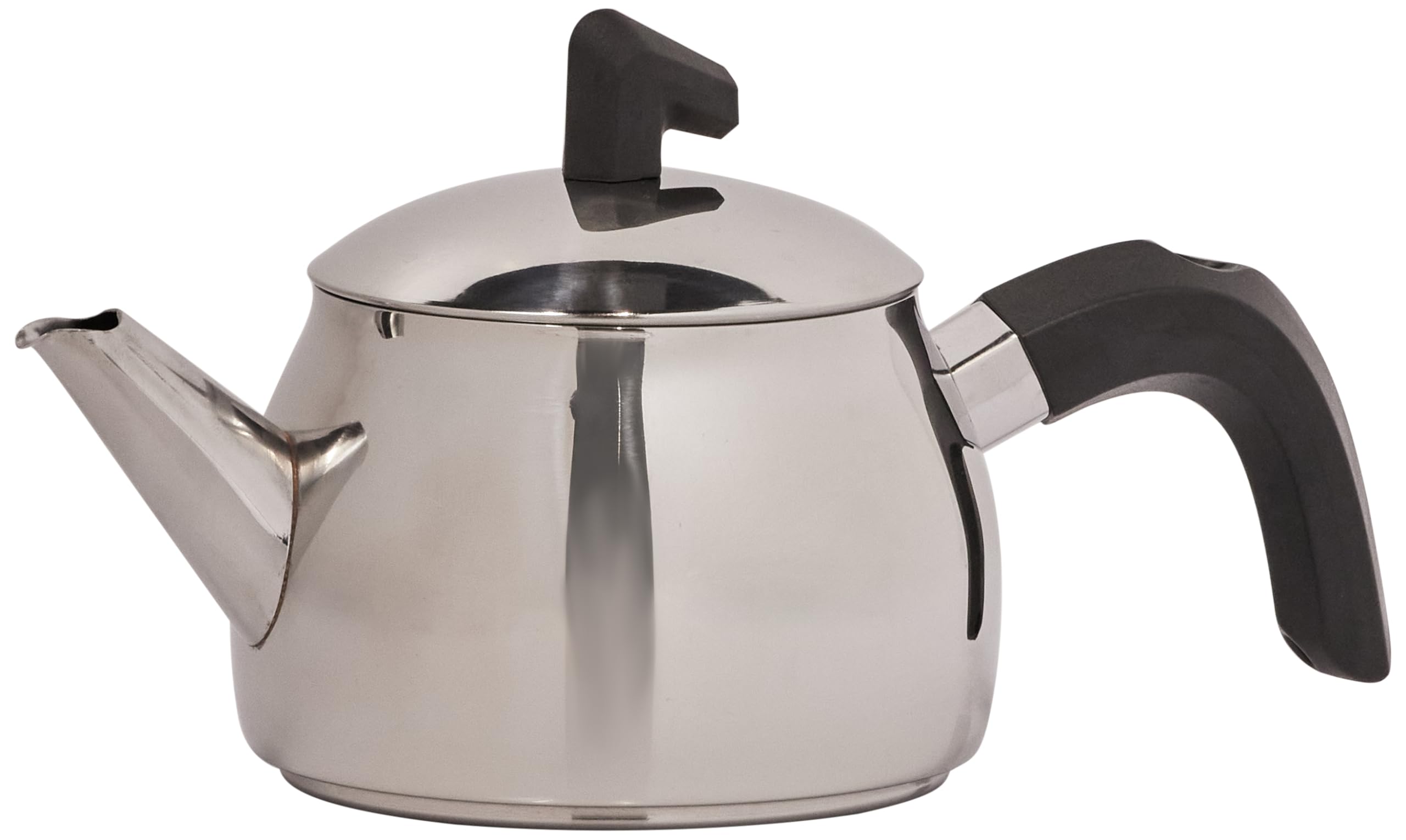 KARACA Belinay Stainless Steel Tea Pot Set | 1 Litre Teapot | Induction Compatible | Silver Black 4