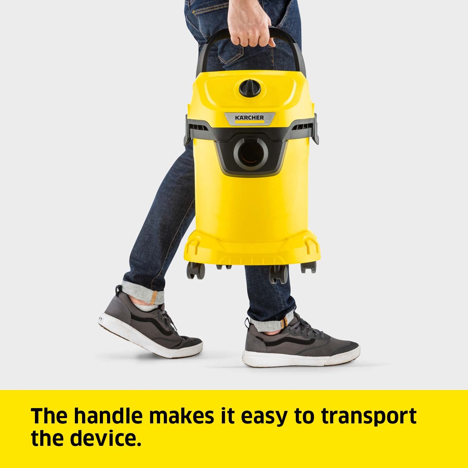 Kärcher WD 3 Wet & Dry Vacuum Cleaner - 1000W Power | 17L Capacity | Wet/Dry Function 3