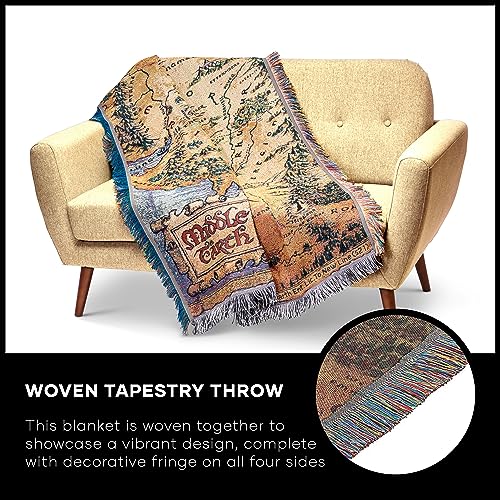 Northwest Lord of The Rings - The Hobbit Woven Tapestry Throw Blanket | 48" x 60" Polyester 2