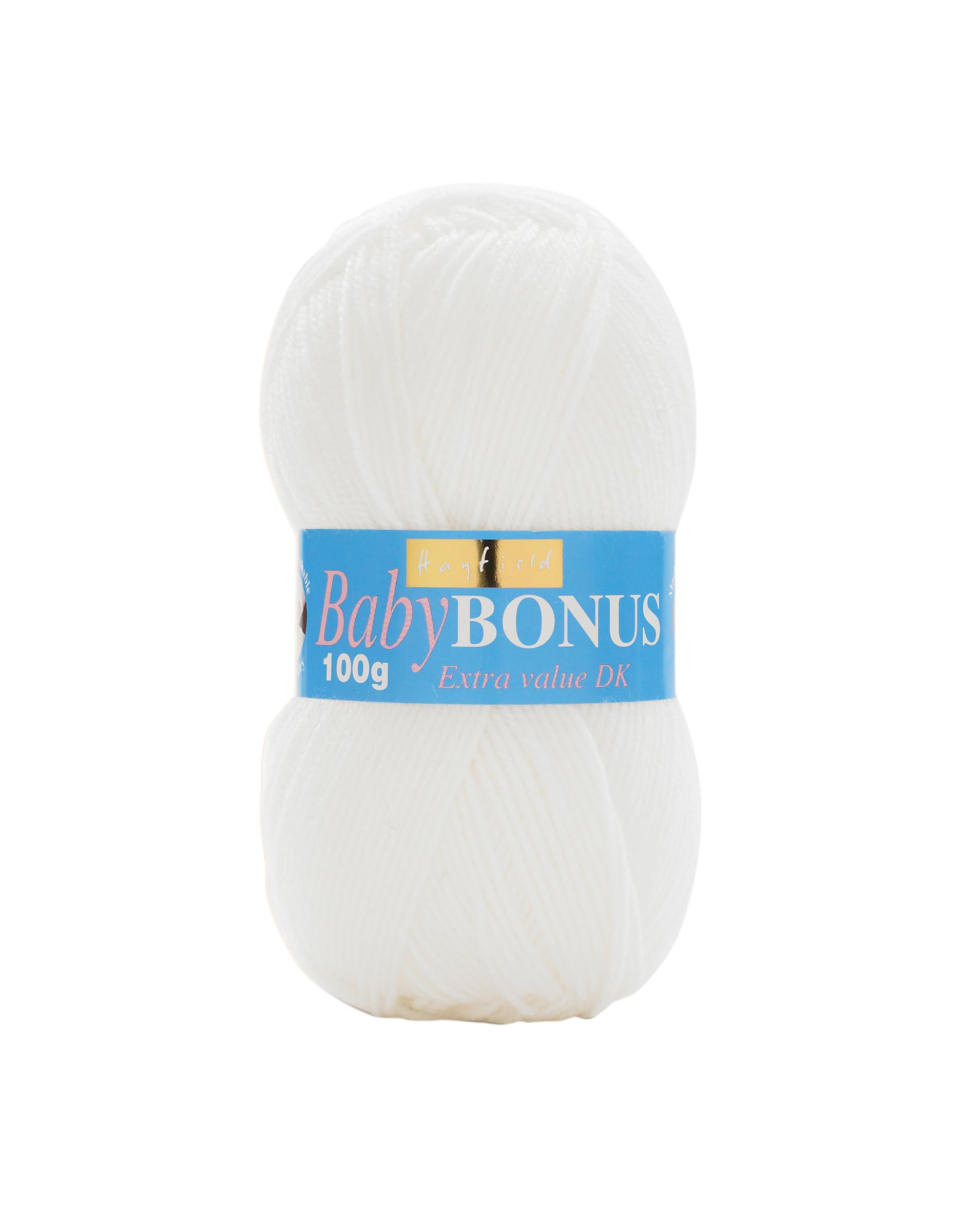 Sirdar Hayfield Bonus DK Yarn - 100% Acrylic Double Knitting | Baby White | 100g Ball 1
