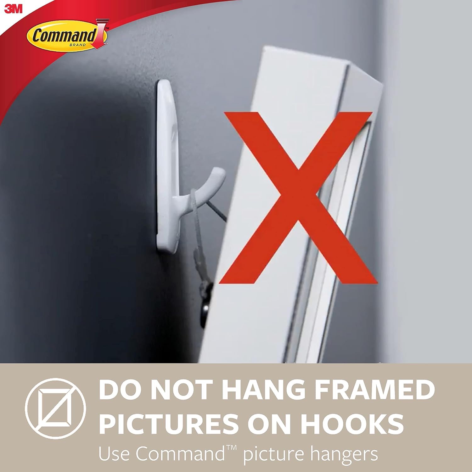 Command Small Metallic Hooks - Damage-Free Hanging | Matt Black | 4 Hooks & 5 Strips 7