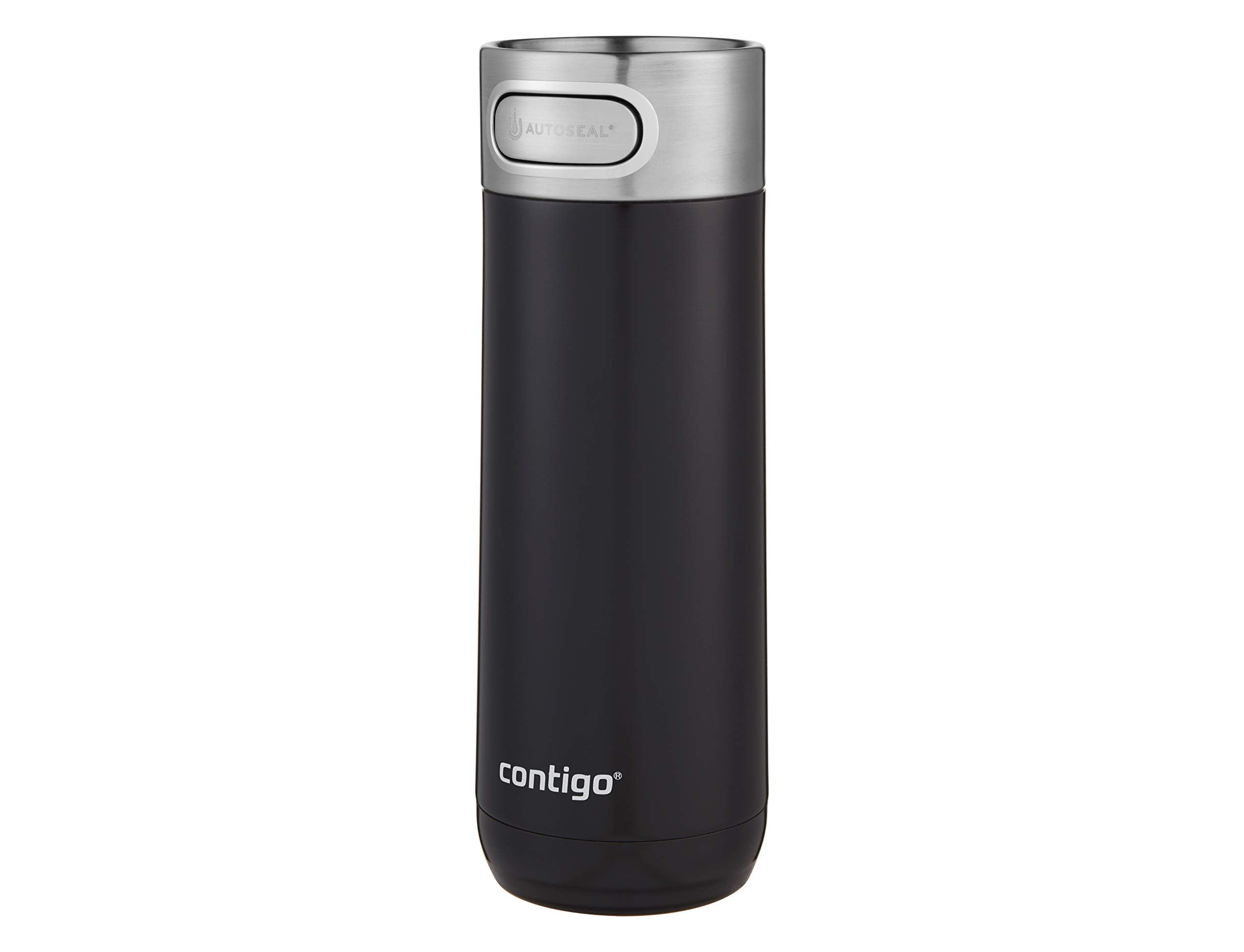 Contigo Luxe Autoseal Travel Mug - 470ml Stainless Steel Thermal, Leakproof, Licorice 3