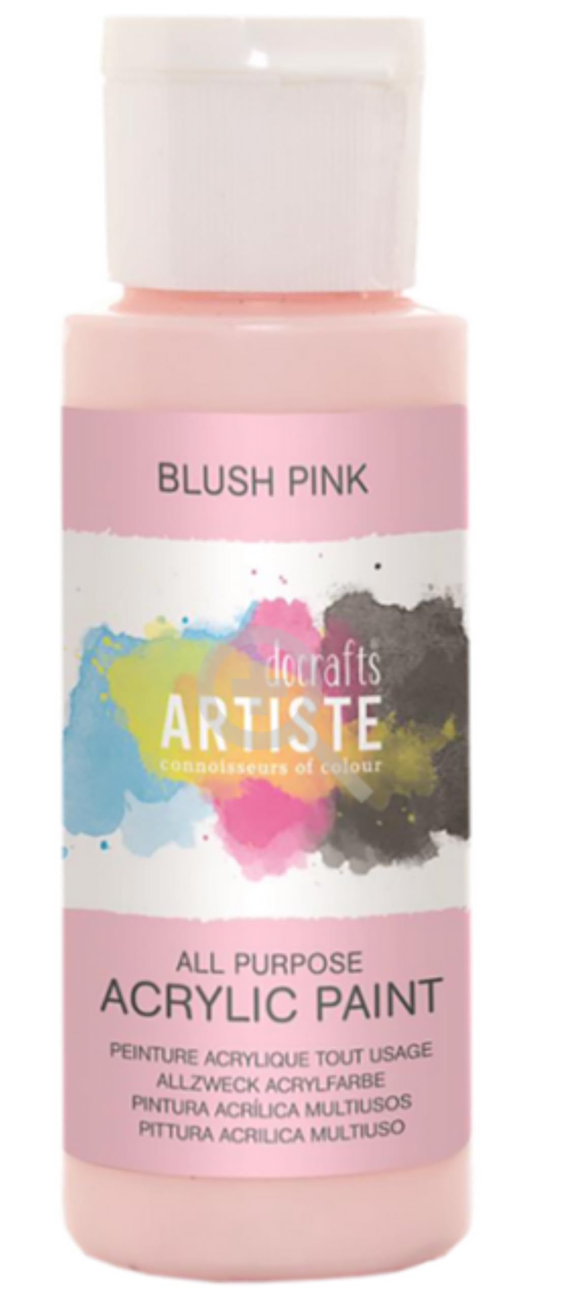 DOCRAFTS ARTISTE Acrylic Paint - Blush Pink | 59 ml (2 Oz) | Quick-Drying | Non-Toxic 1