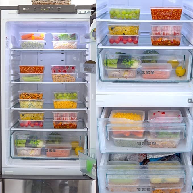 Zuvo Plastic Food Containers with Lids - 30 Pack, 1000 ML, Microwave & Freezer Safe 7
