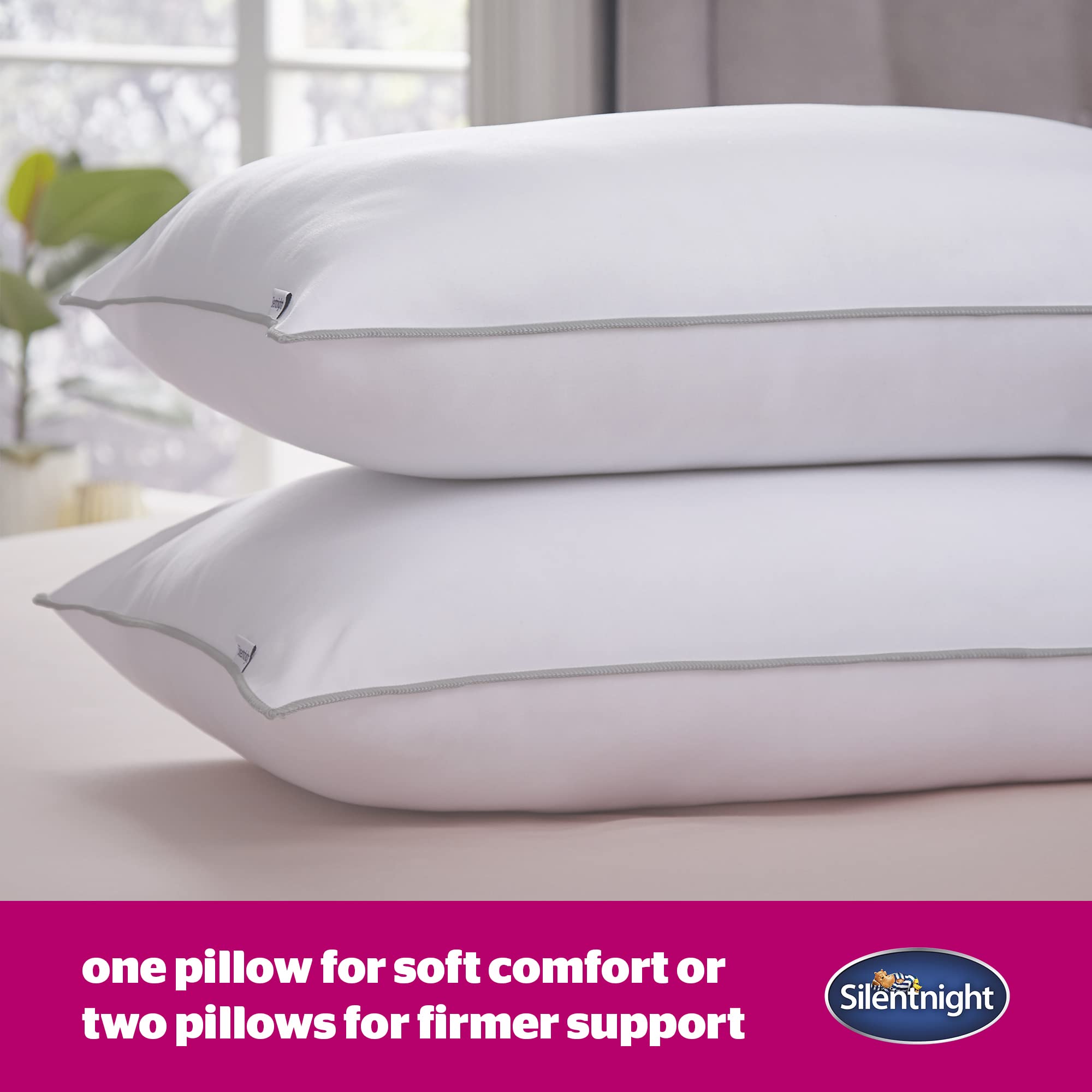 Silentnight Luxury Ultrabounce Pillows - Pack of 2 Soft/Medium Support | Hypoallergenic 4